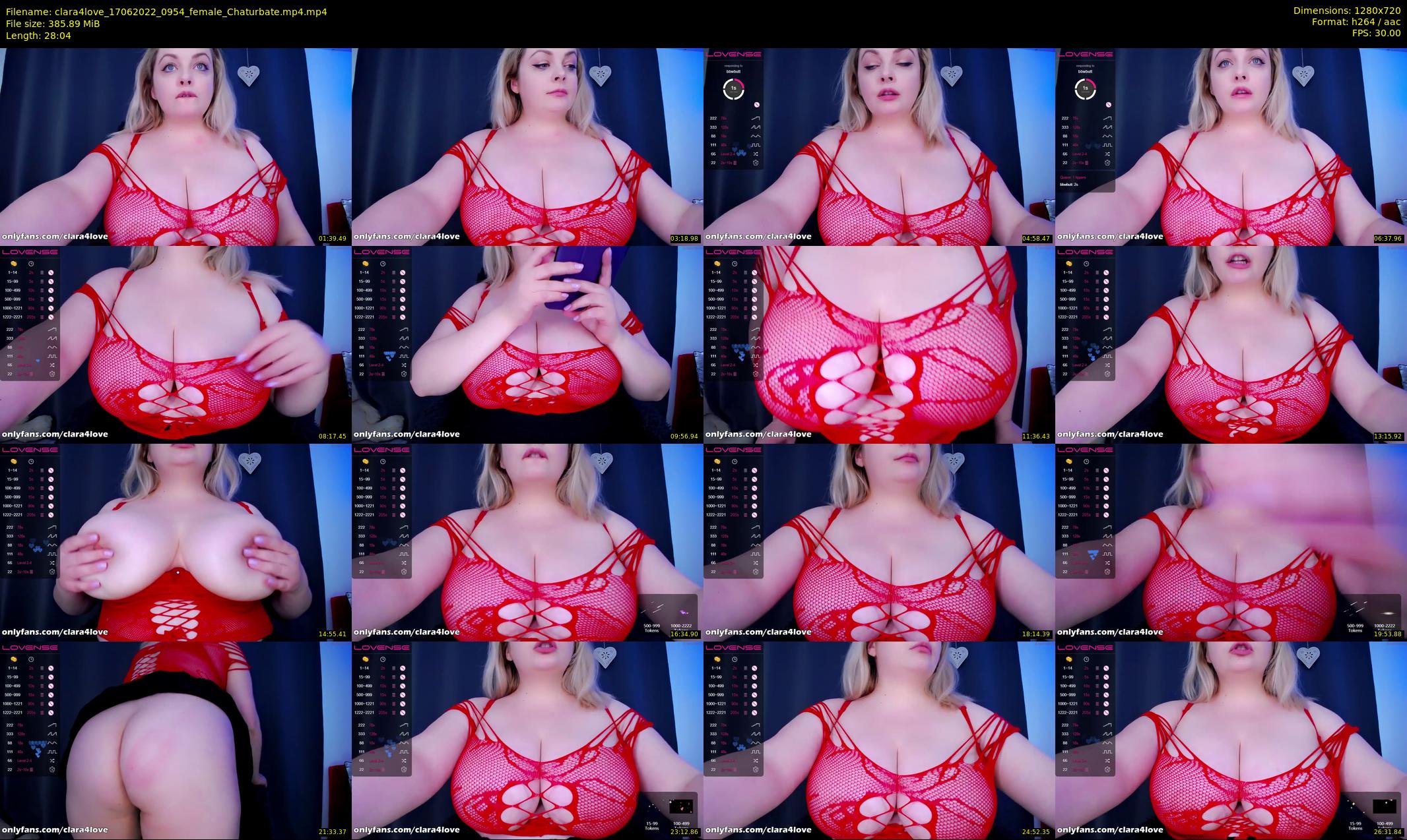 clara4love — 29 minute Chaturbate female cam show recording, 720p, Jun 17, 2022