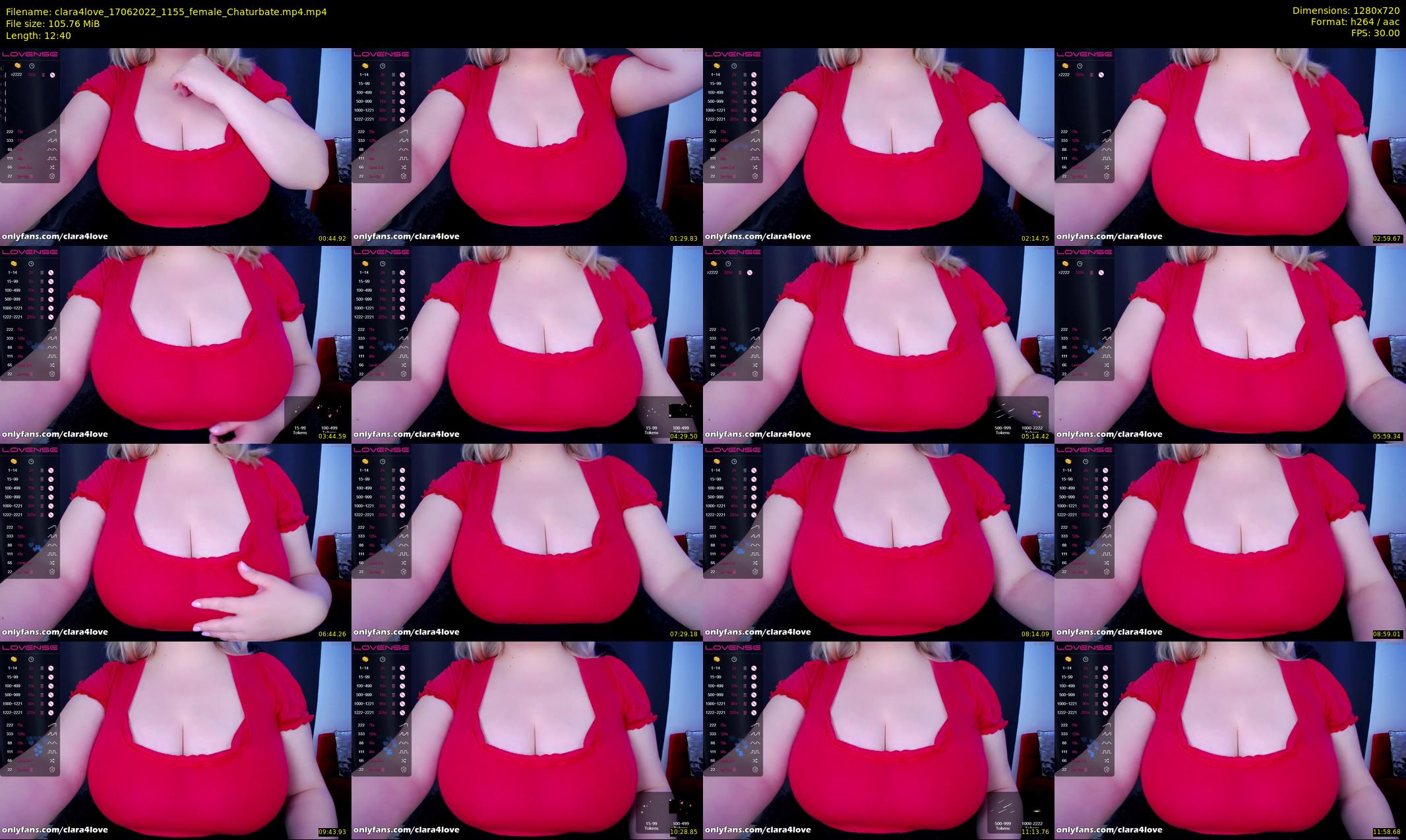 clara4love — 13 minute Chaturbate female cam show recording, 720p, Jun 17, 2022