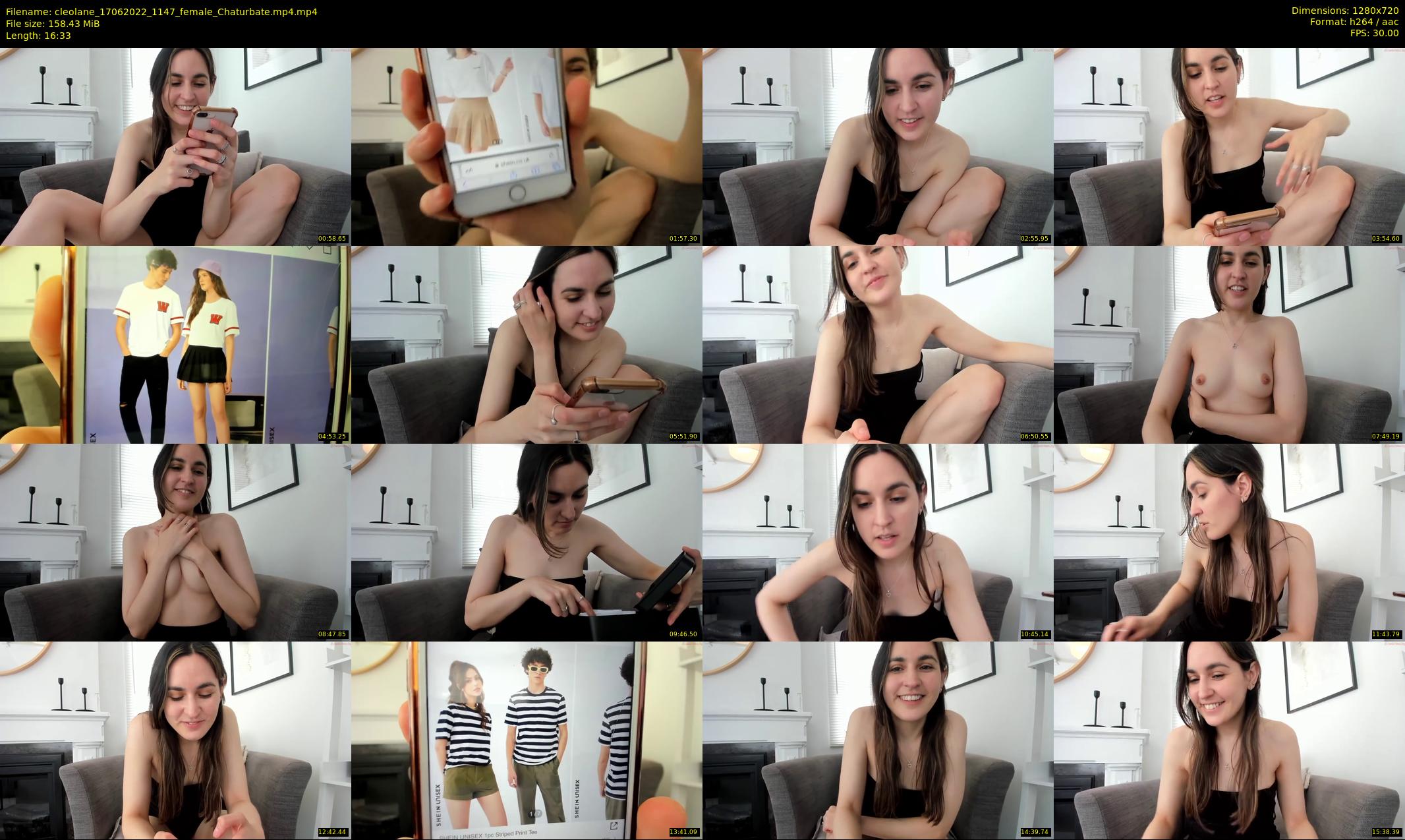 cleolane — 17 minute Chaturbate female cam show recording, 720p, Jun 17, 2022