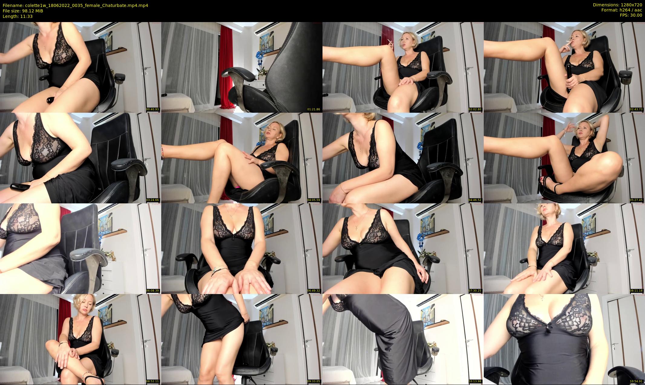 colette1w — 12 minute Chaturbate female cam show recording, 720p, Jun 18, 2022