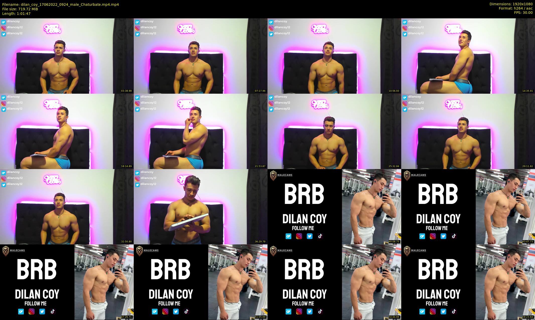 dilan_coy — 62 minute Chaturbate male cam show recording, 1080p, Jun 17, 2022
