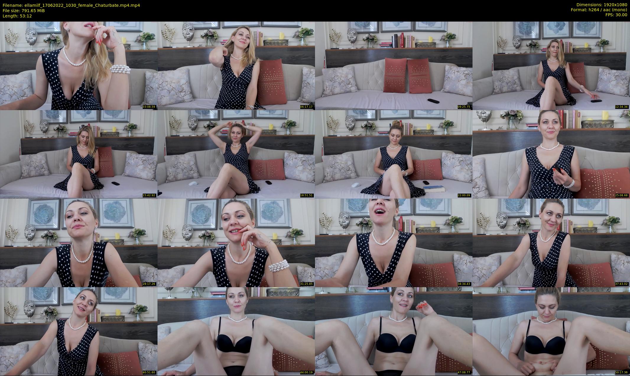 ellamilf — 54 minute Chaturbate female cam show recording, 1080p, Jun 17, 2022