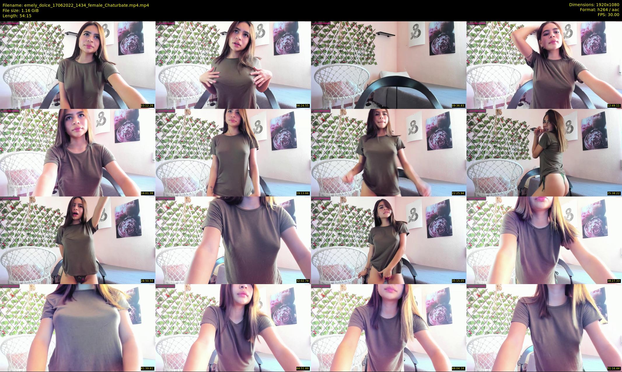 emely_dolce — 55 minute Chaturbate female cam show recording, 1080p, Jun 17, 2022