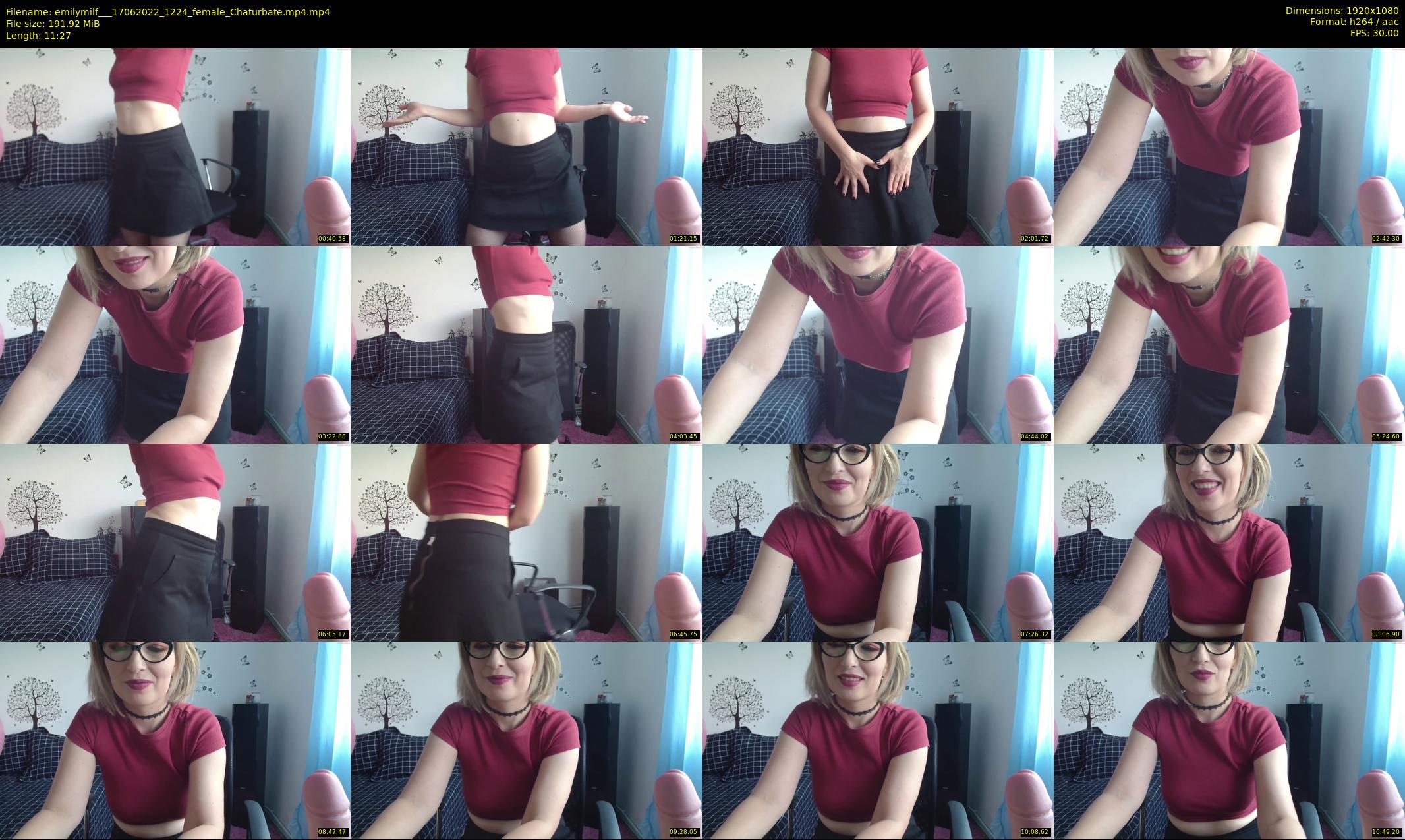 emilymilf__ — 12 minute Chaturbate female cam show recording, 1080p, Jun 17, 2022