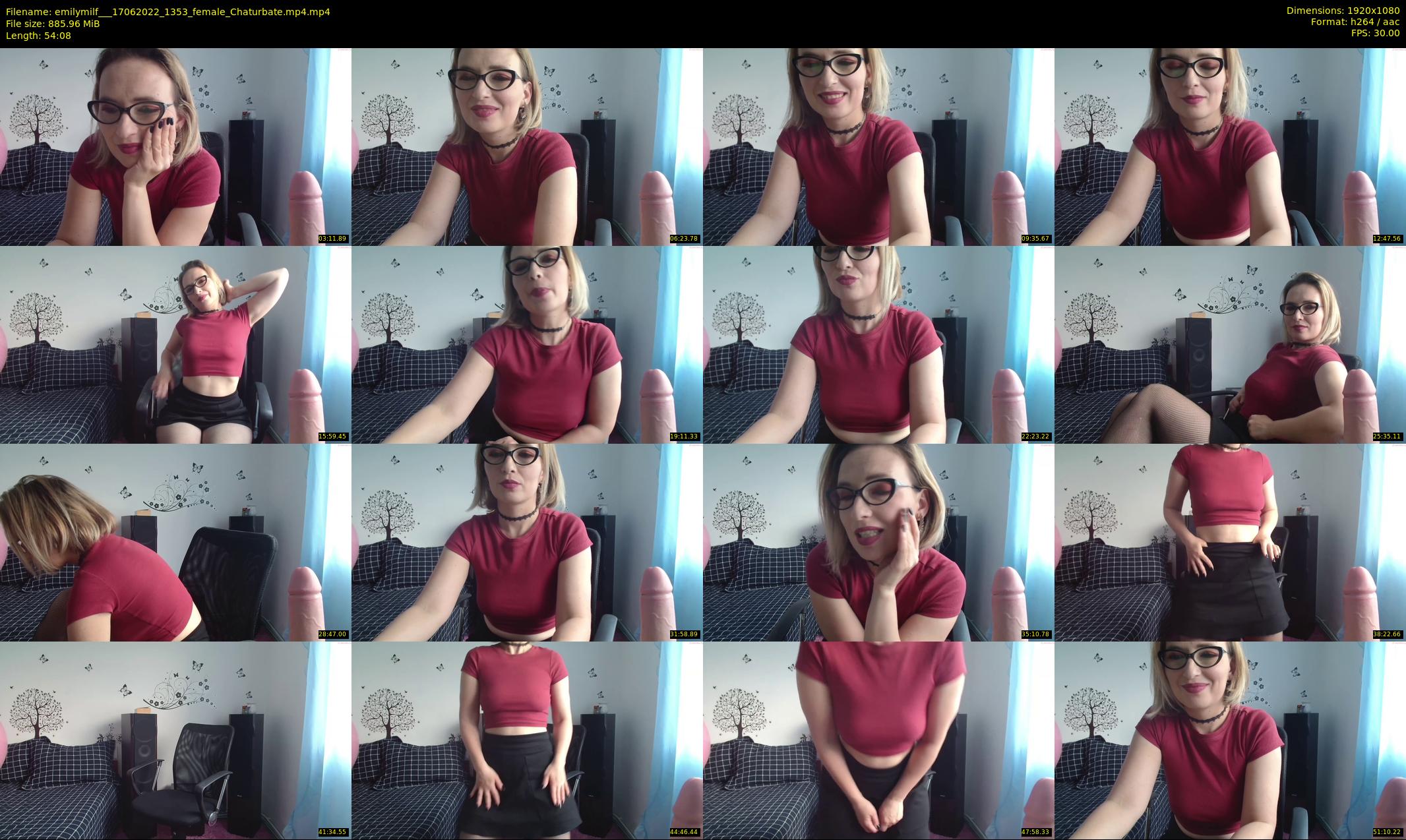 emilymilf__ — 55 minute Chaturbate female cam show recording, 1080p, Jun 17, 2022