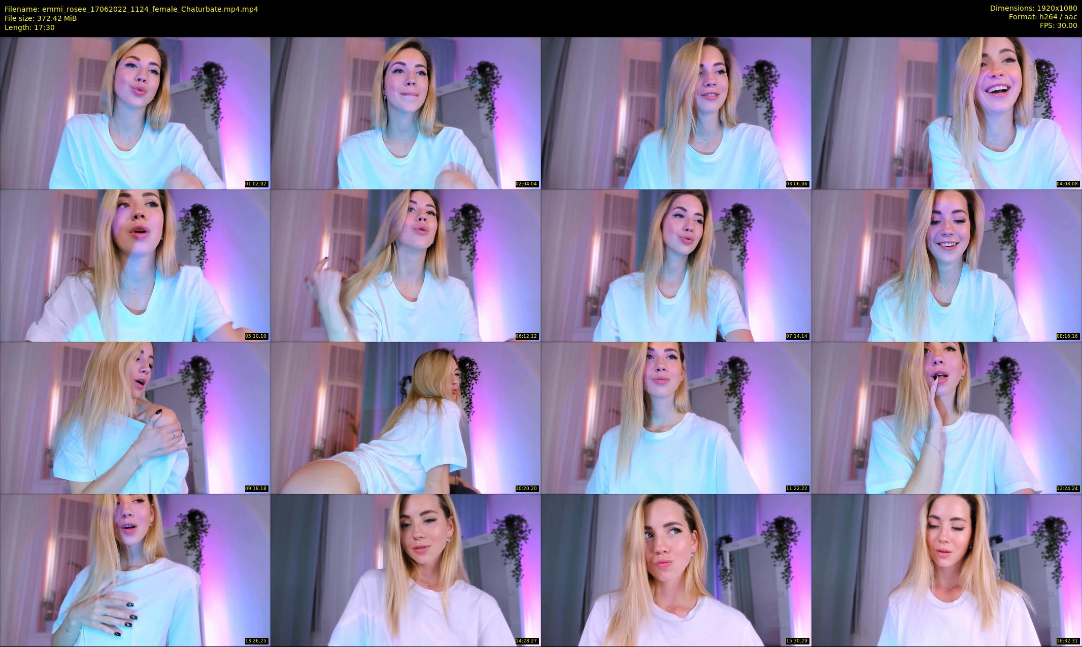 emmi_rosee — 18 minute Chaturbate female cam show recording, 1080p, Jun 17, 2022