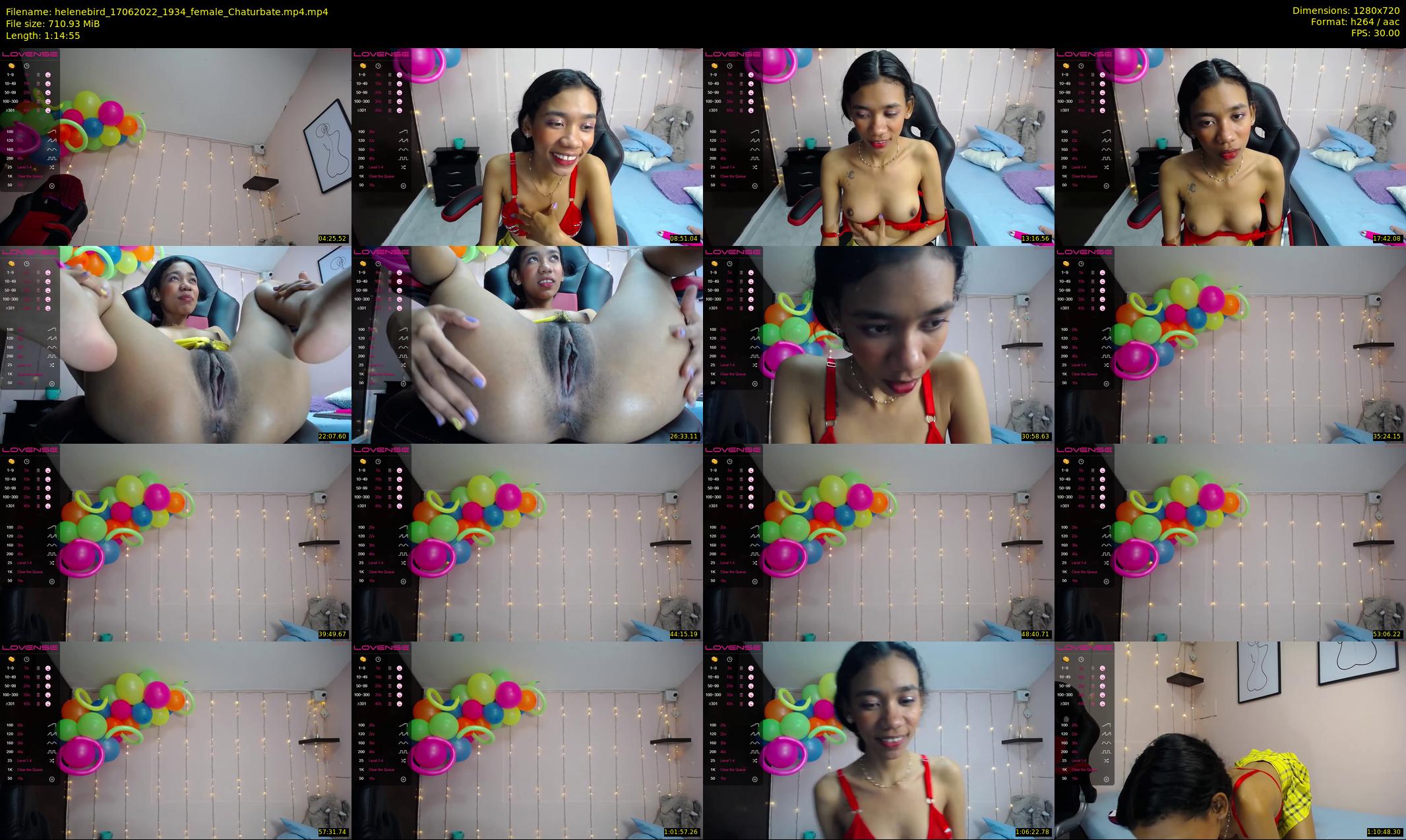 helenebird — 75 minute Chaturbate female cam show recording, 720p, Jun 17, 2022