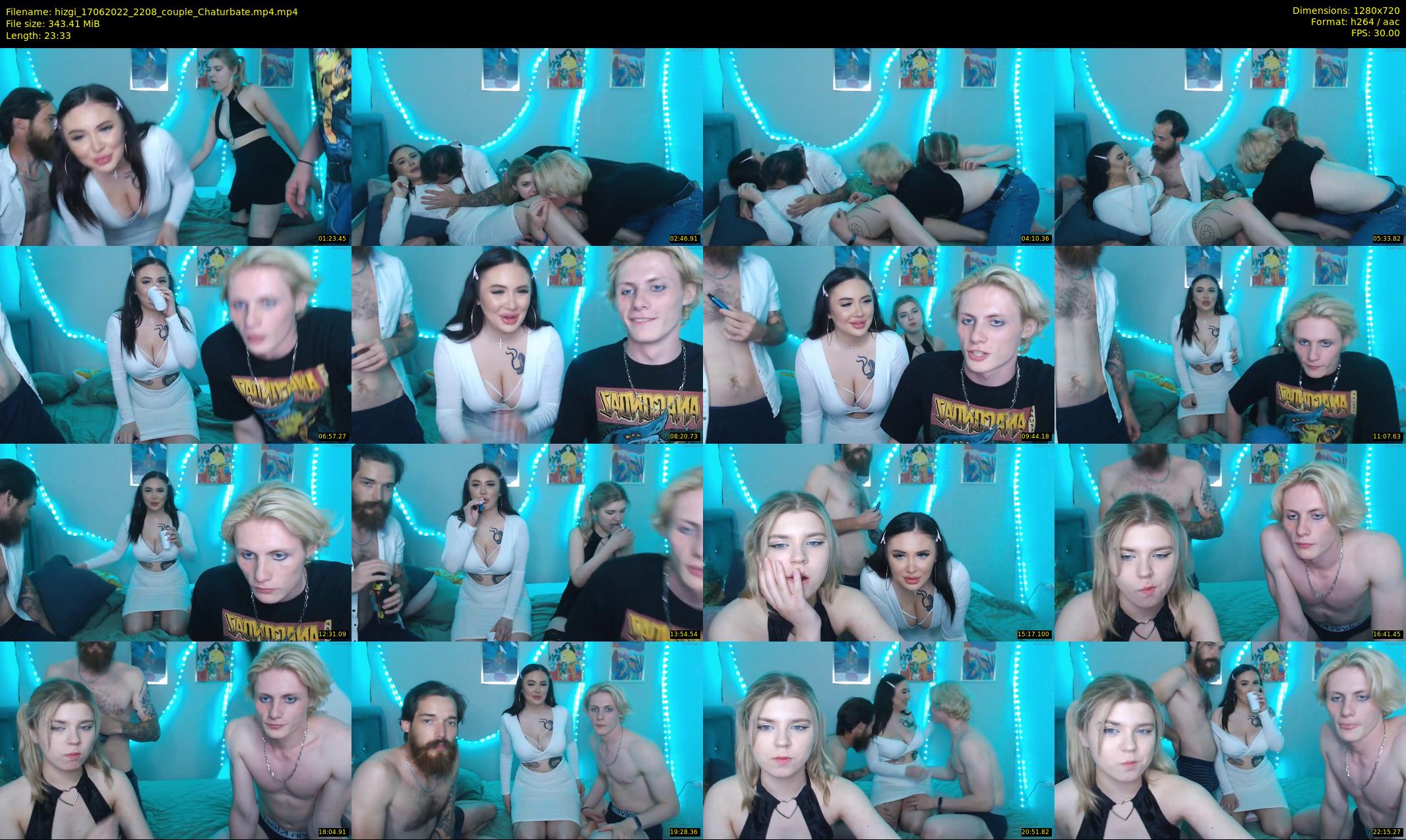 hizgi — 24 minute Chaturbate couple cam show recording, 720p, Jun 17, 2022
