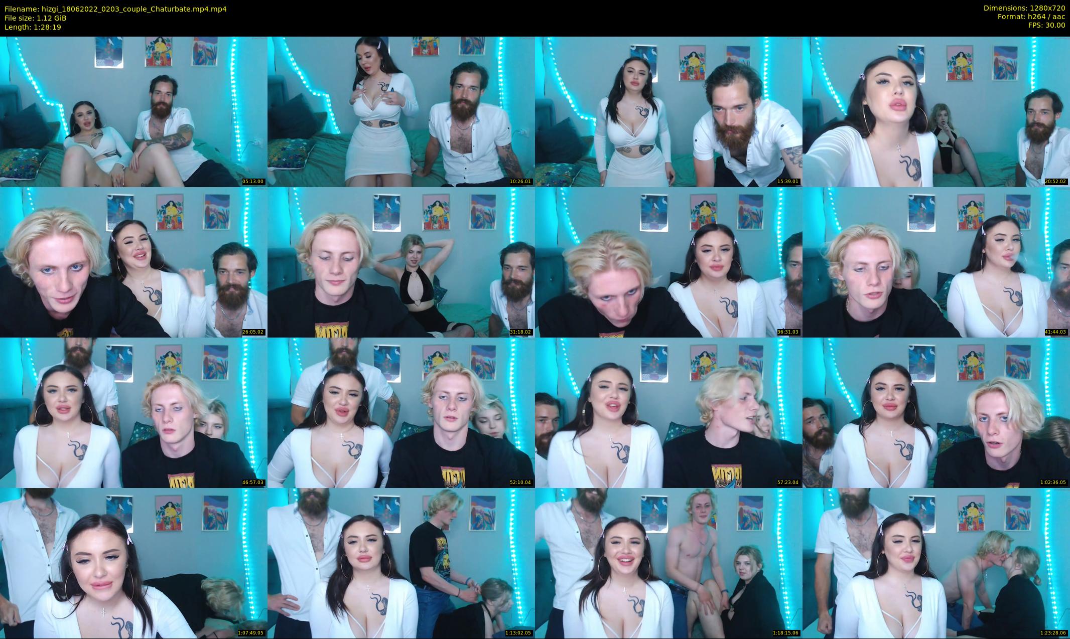 hizgi — 89 minute Chaturbate couple cam show recording, 720p, Jun 18, 2022