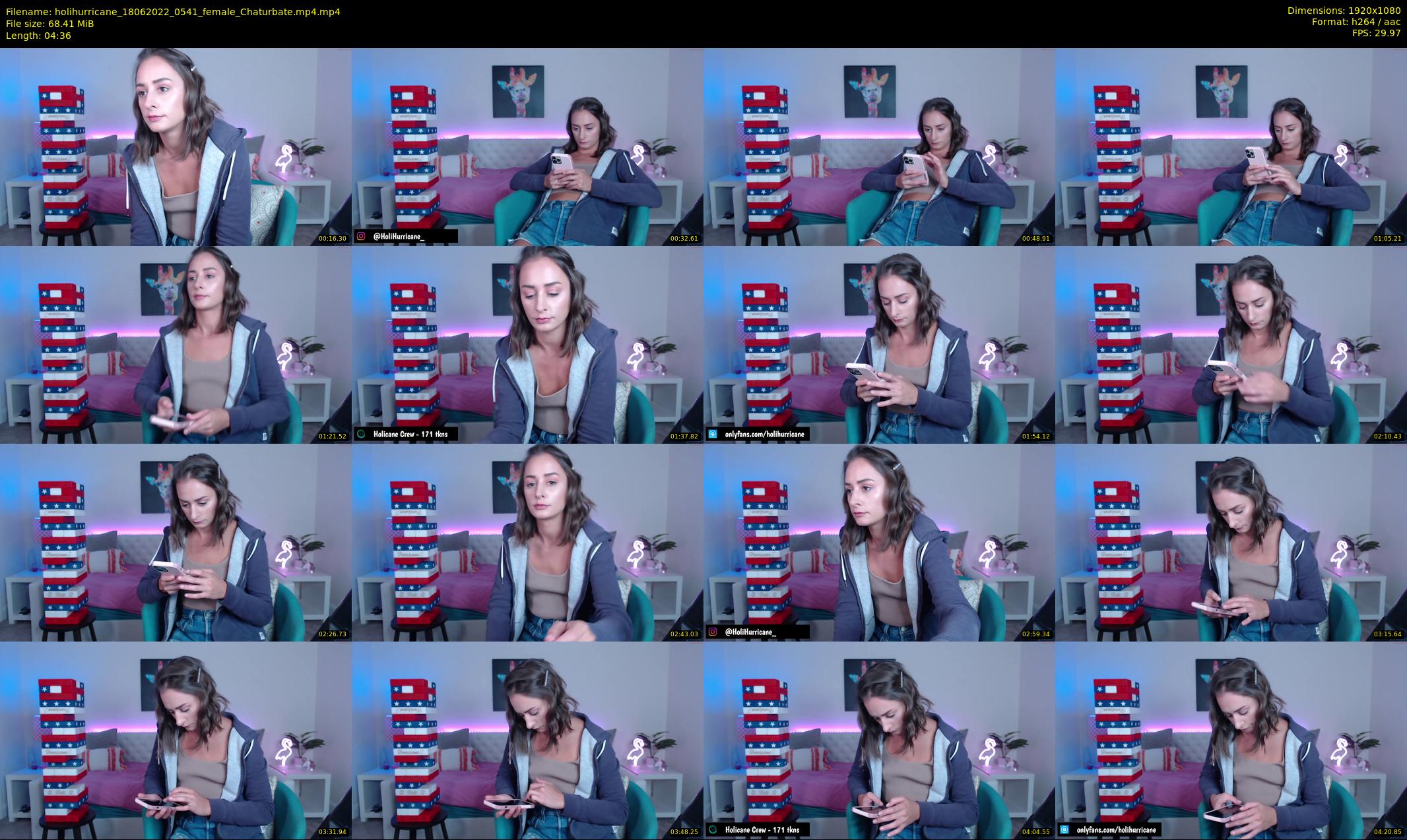 holihurricane — 5 minute Chaturbate female cam show recording, 1080p, Jun 18, 2022