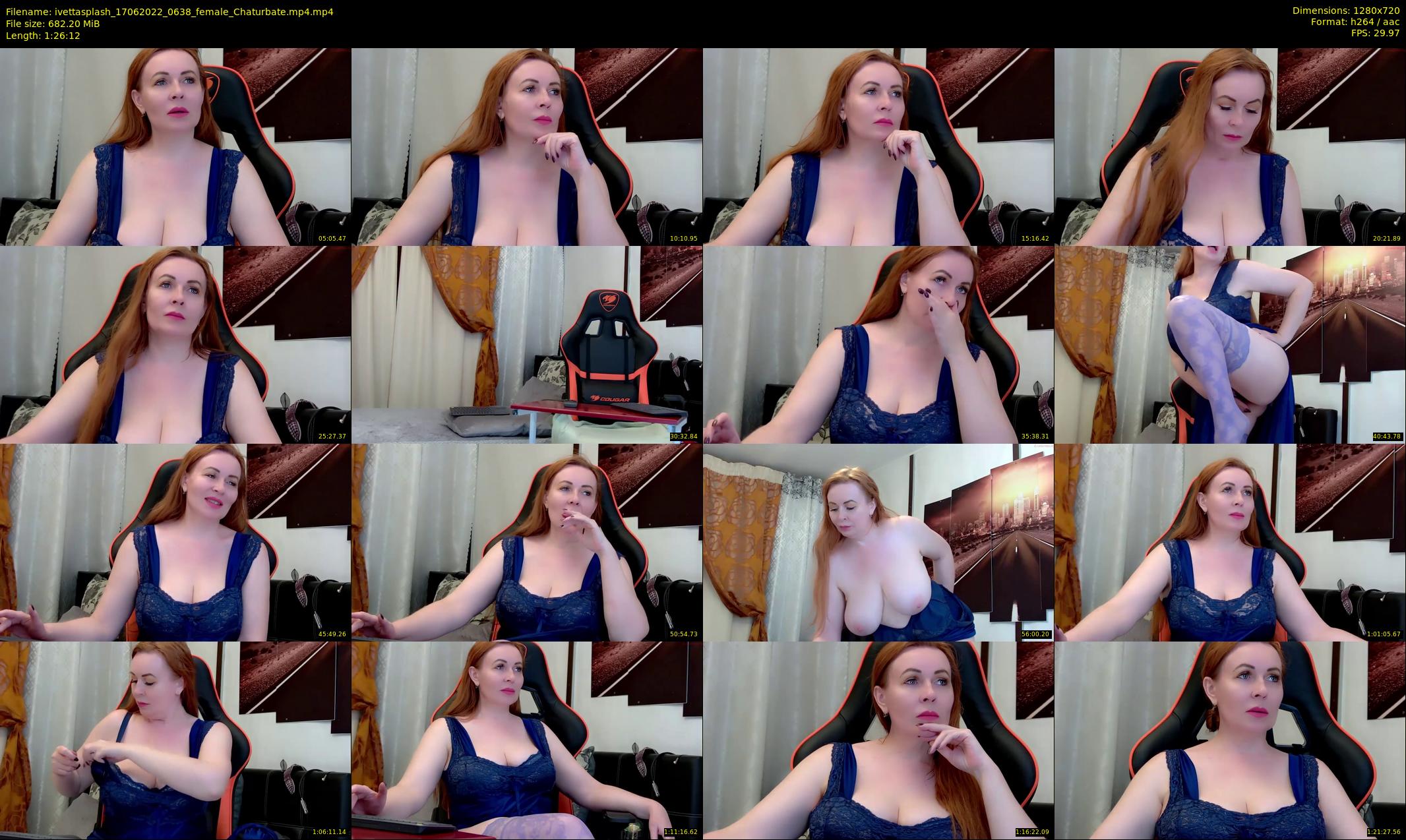 ivettasplash — 87 minute Chaturbate female cam show recording, 720p, Jun 17, 2022