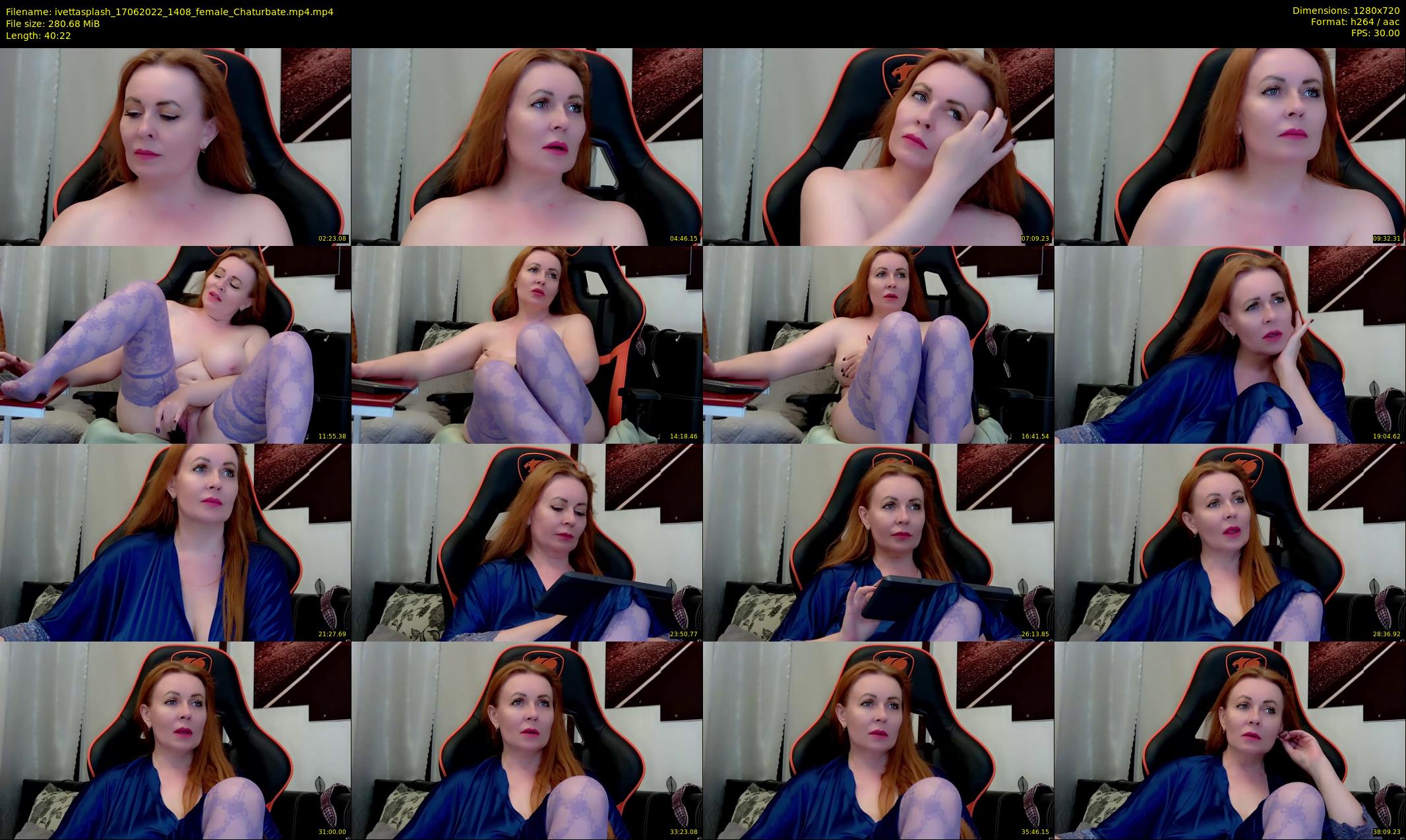 ivettasplash — 41 minute Chaturbate female cam show recording, 720p, Jun 17, 2022