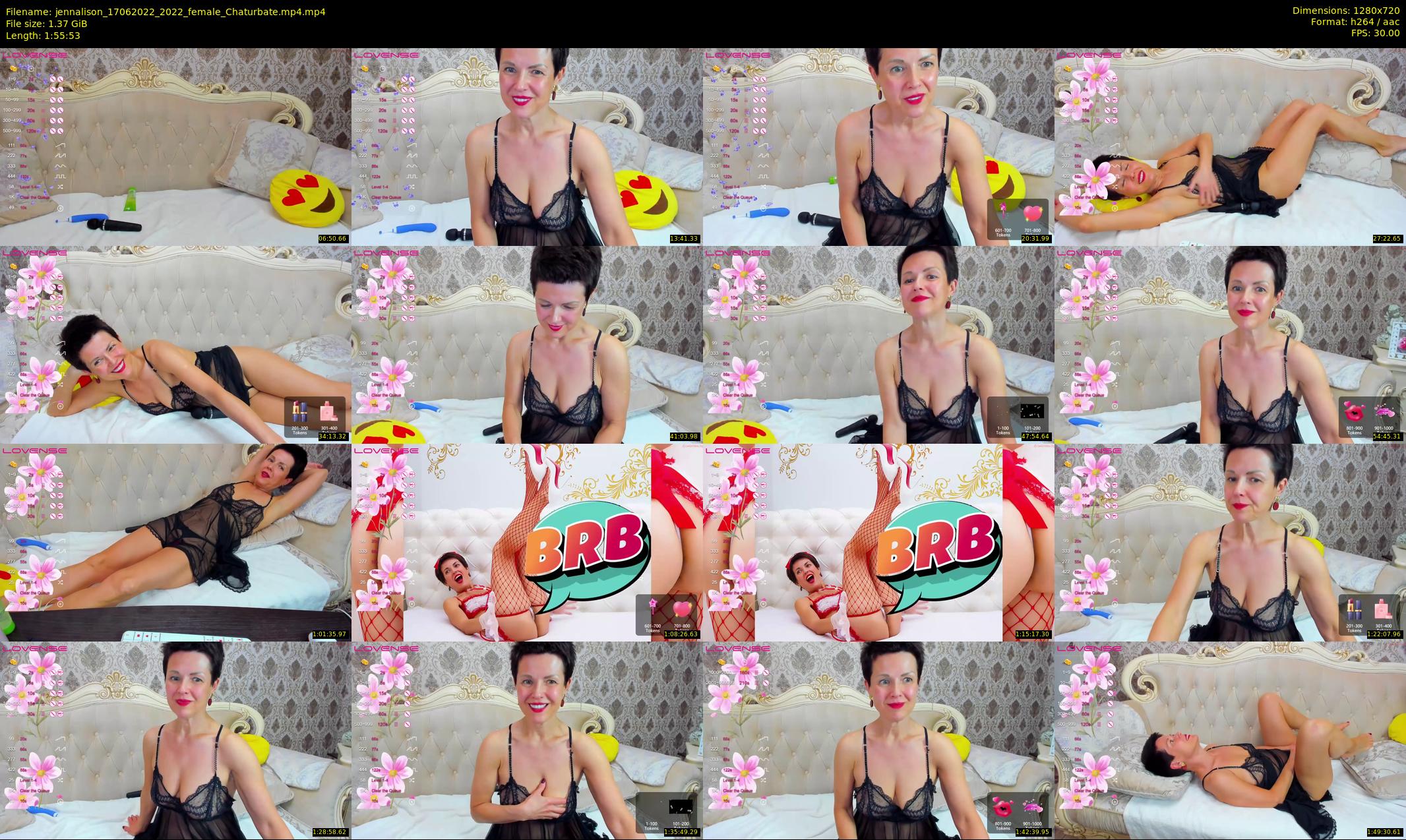 jennalison — 116 minute Chaturbate female cam show recording, 720p, Jun 17, 2022
