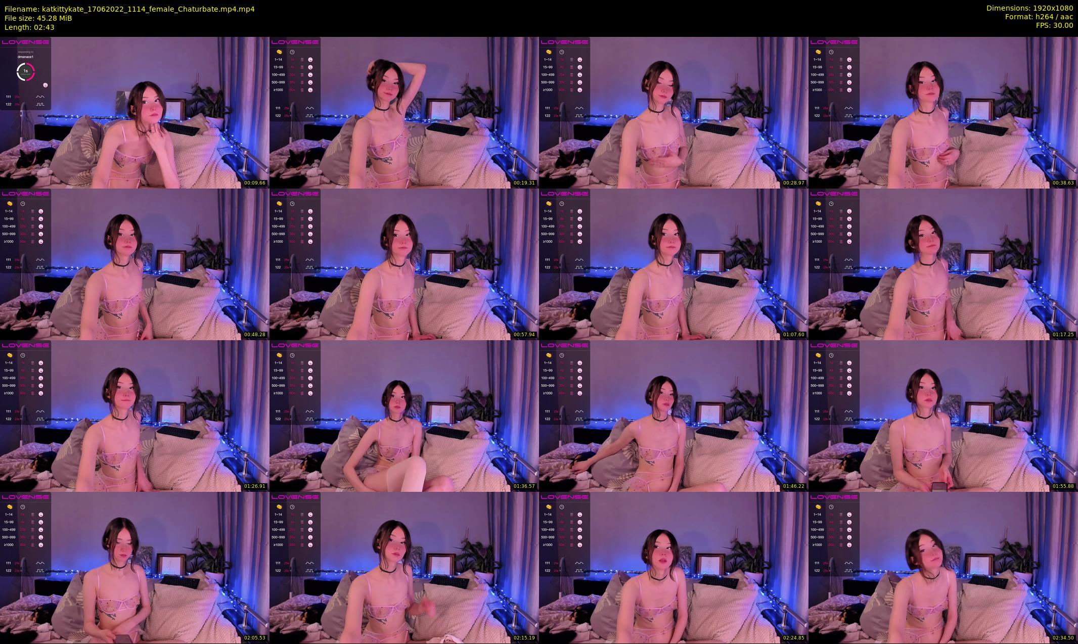 katkittykate — 3 minute Chaturbate female cam show recording, 1080p, Jun 17, 2022