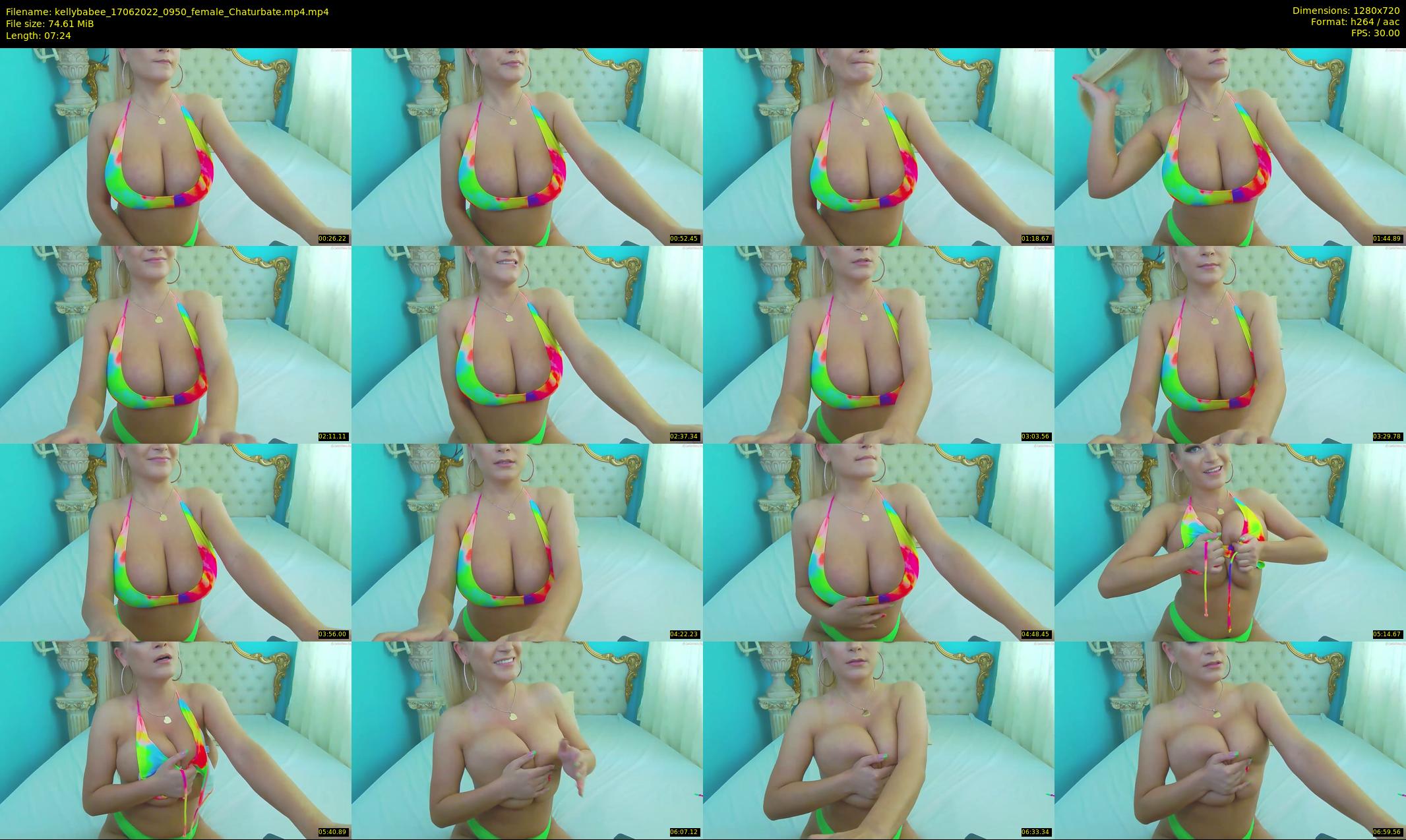kellybabee — 8 minute Chaturbate female cam show recording, 720p, Jun 17, 2022