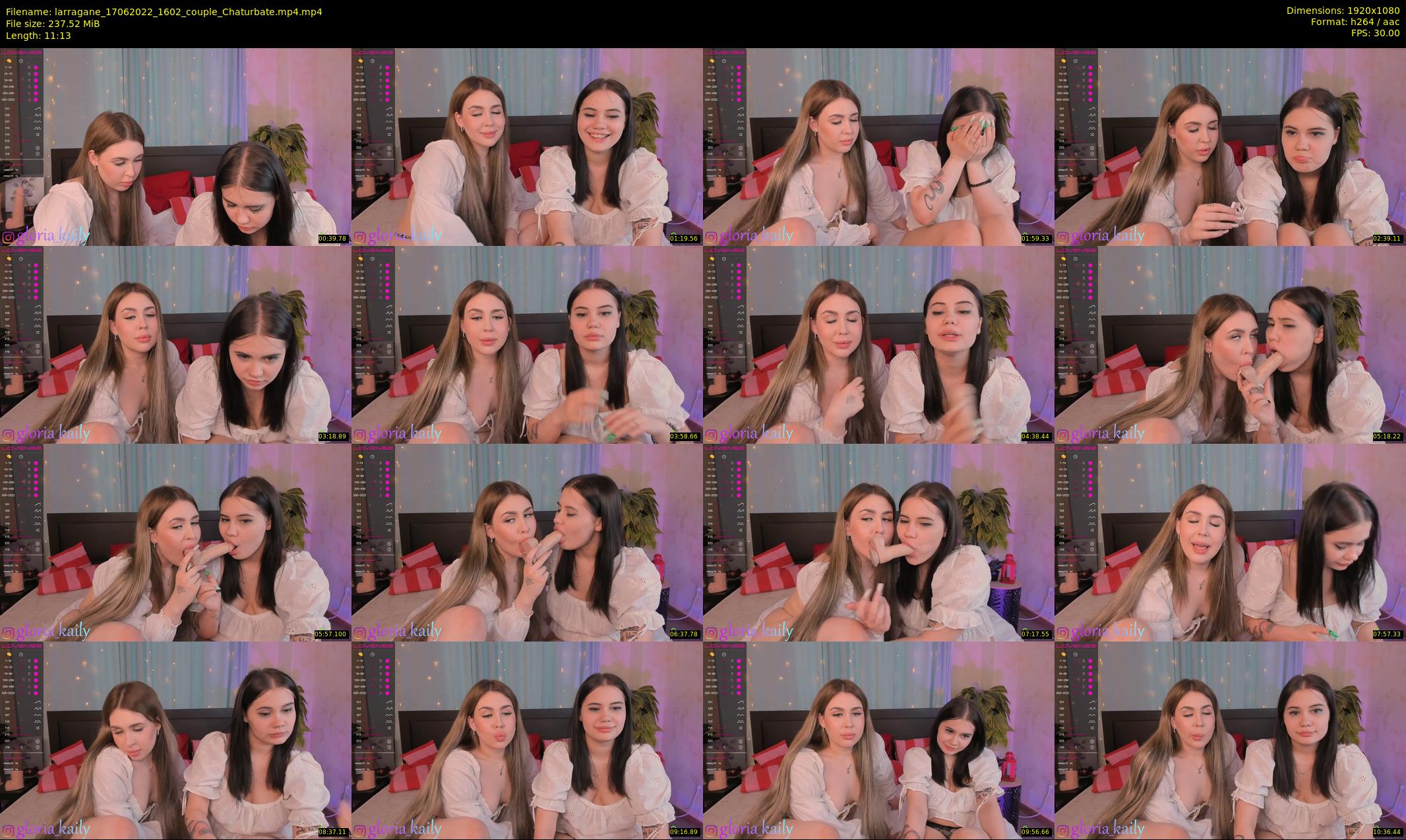 larragane — 12 minute Chaturbate couple cam show recording, 1080p, Jun 17, 2022