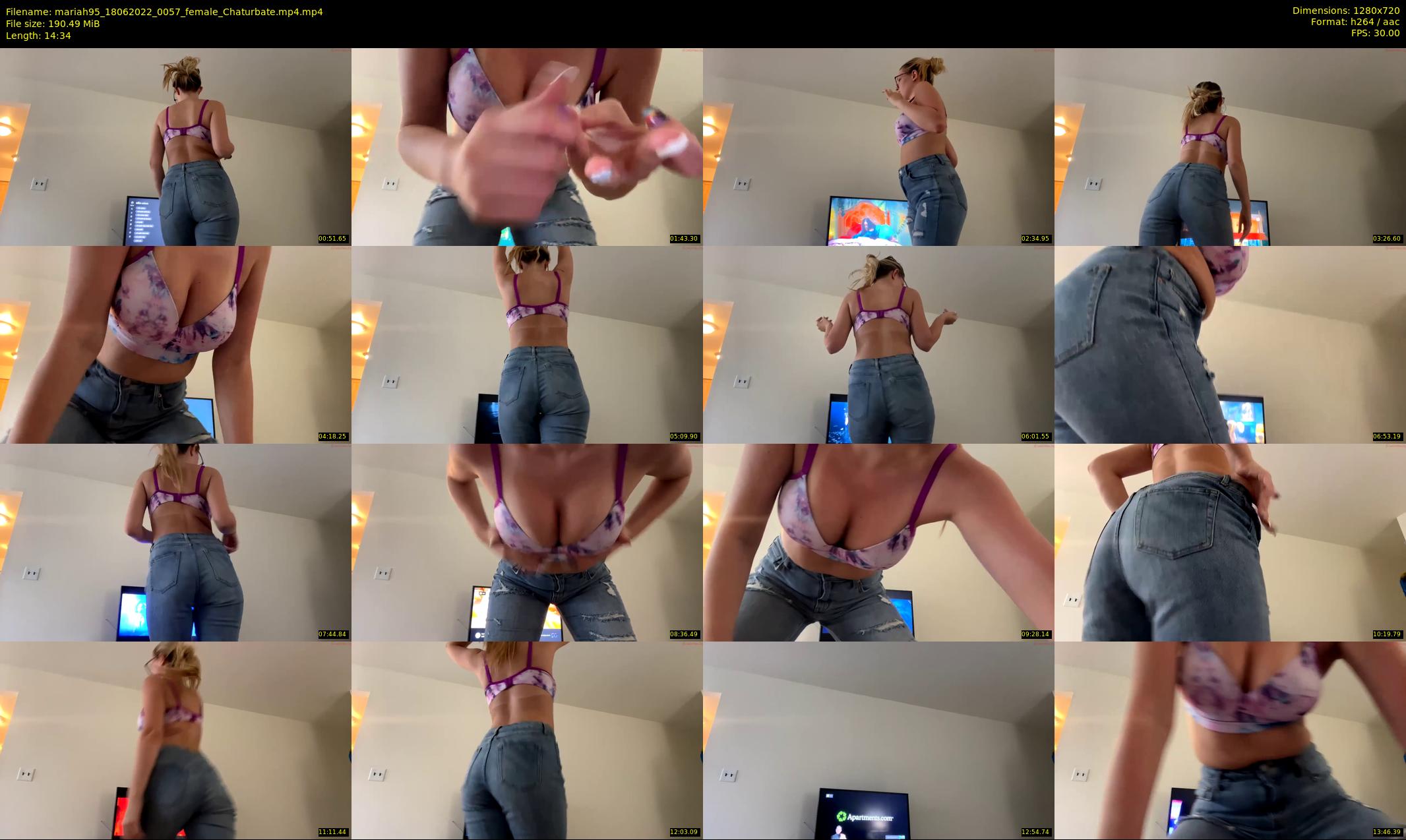 mariah95 — 15 minute Chaturbate female cam show recording, 720p, Jun 18, 2022