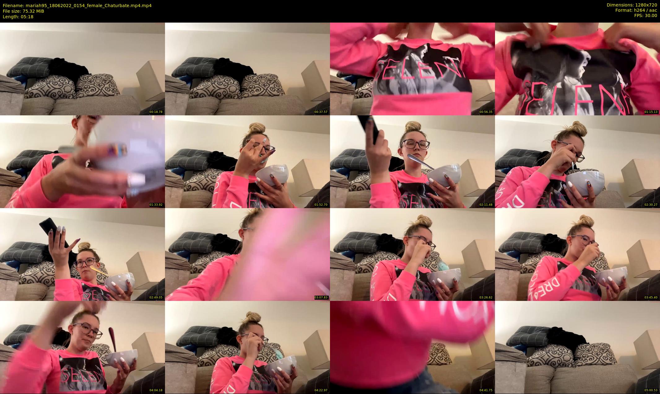 mariah95 — 6 minute Chaturbate female cam show recording, 720p, Jun 18, 2022