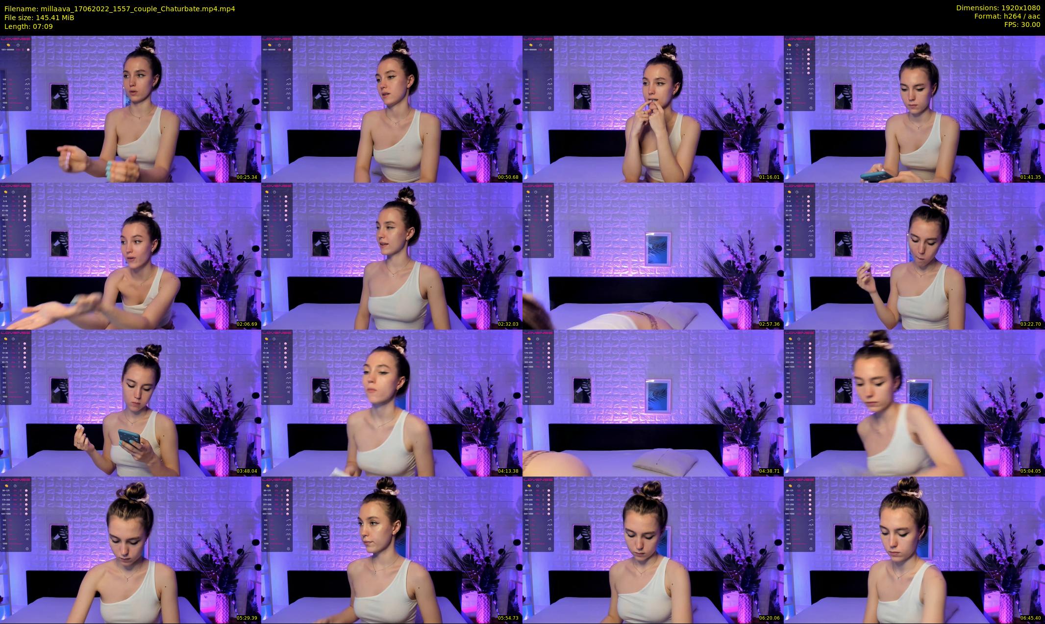 millaava — 8 minute Chaturbate female cam show recording, 1080p, Jun 17, 2022