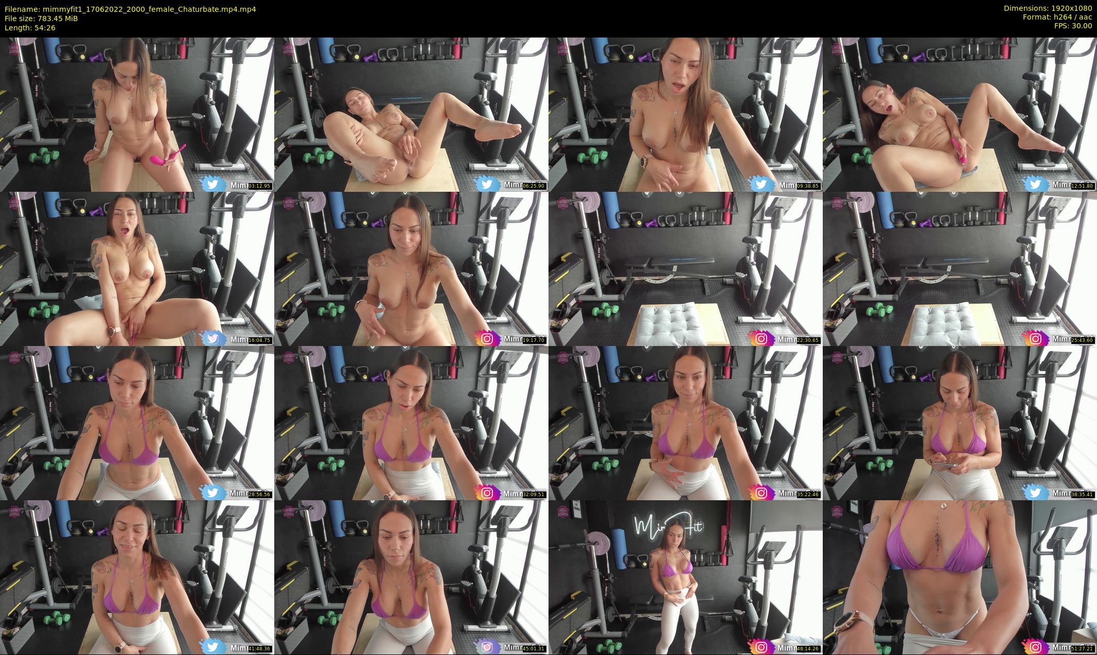mimmyfit1 — 55 minute Chaturbate female cam show recording, 1080p, Jun 17, 2022