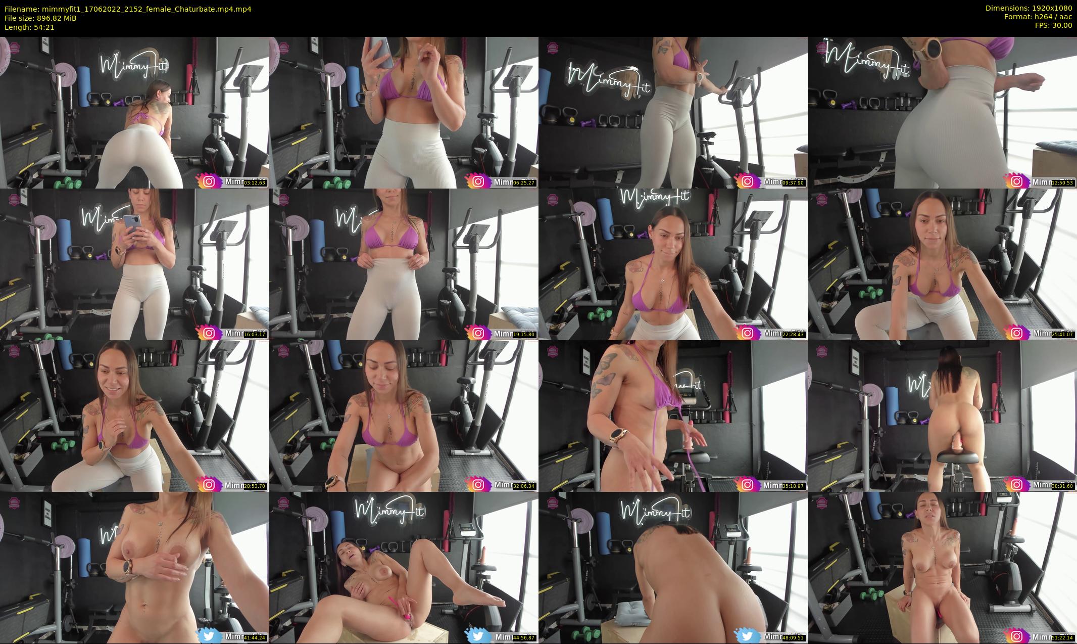 mimmyfit1 — 55 minute Chaturbate female cam show recording, 1080p, Jun 17, 2022
