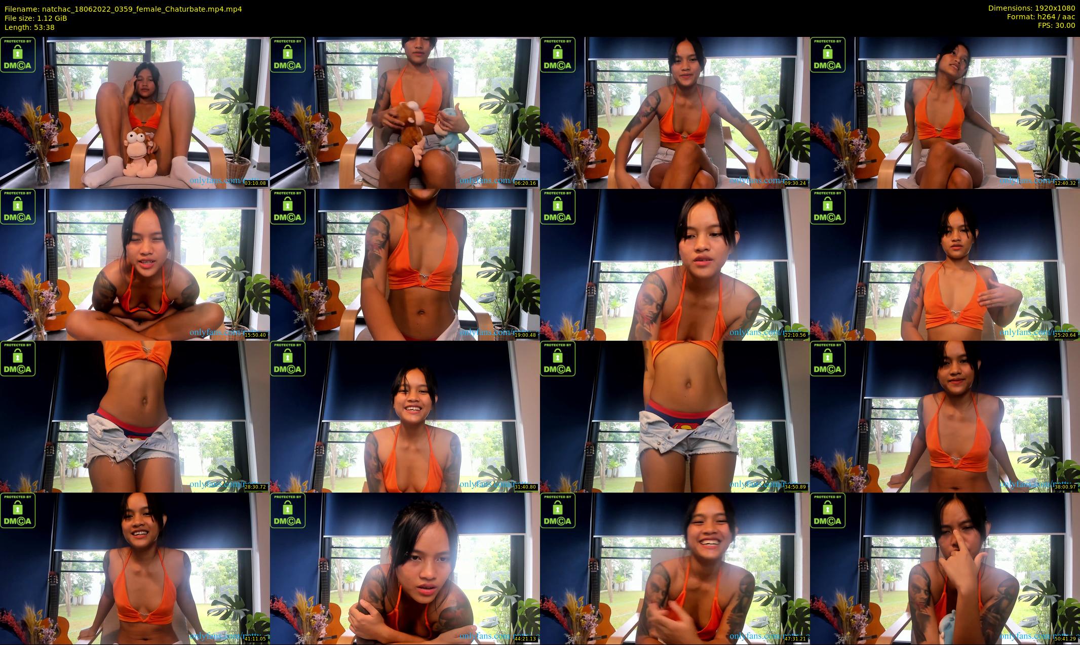 natchac — 54 minute Chaturbate female cam show recording, 1080p, Jun 18, 2022