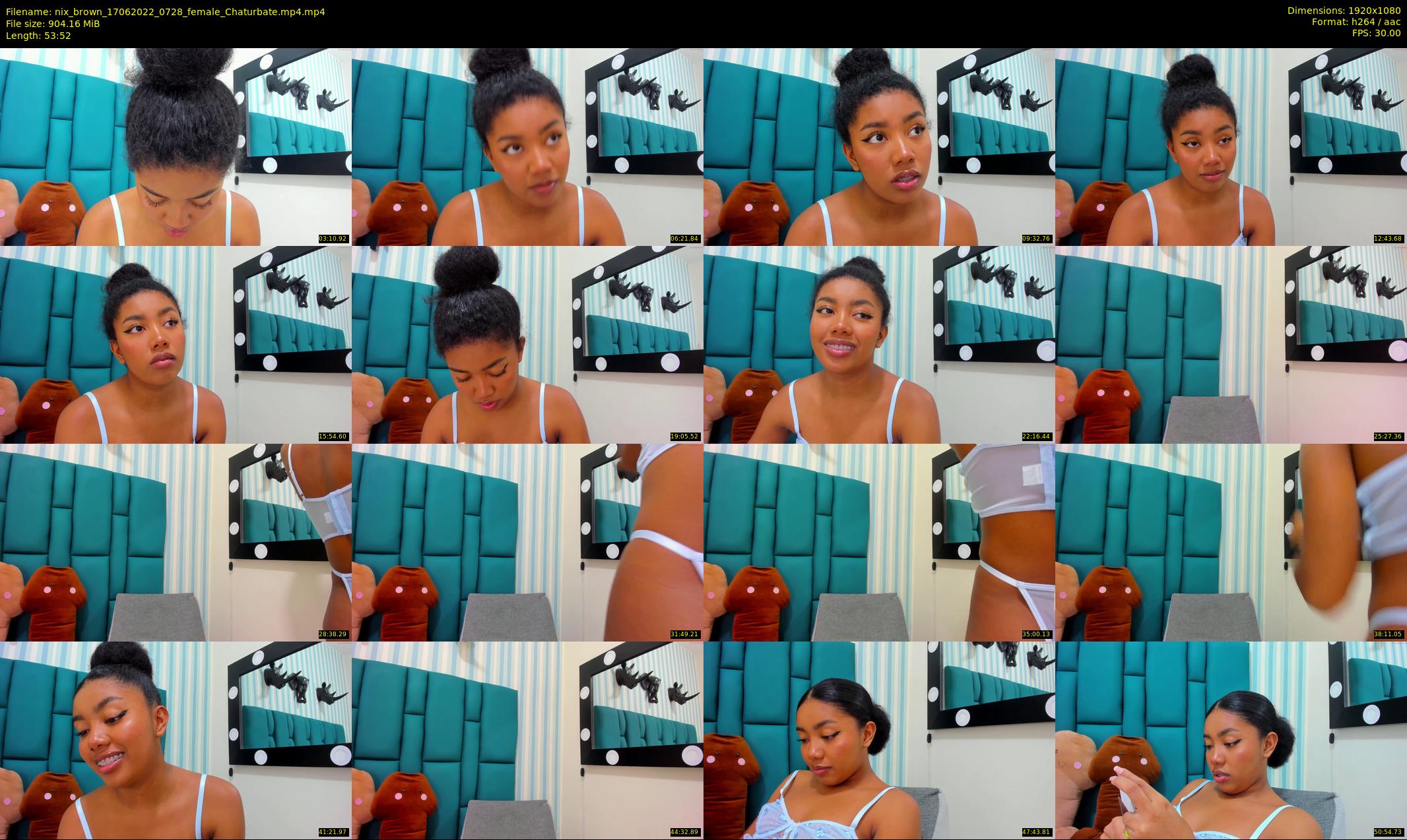nix_brown — 54 minute Chaturbate female cam show recording, 1080p, Jun 17, 2022