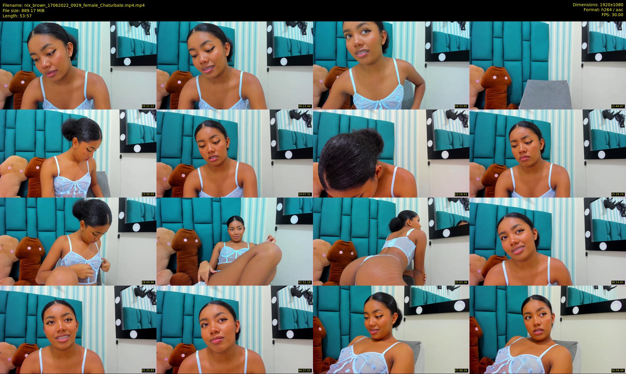nix_brown — 54 minute Chaturbate female cam show recording, 1080p, Jun 17, 2022