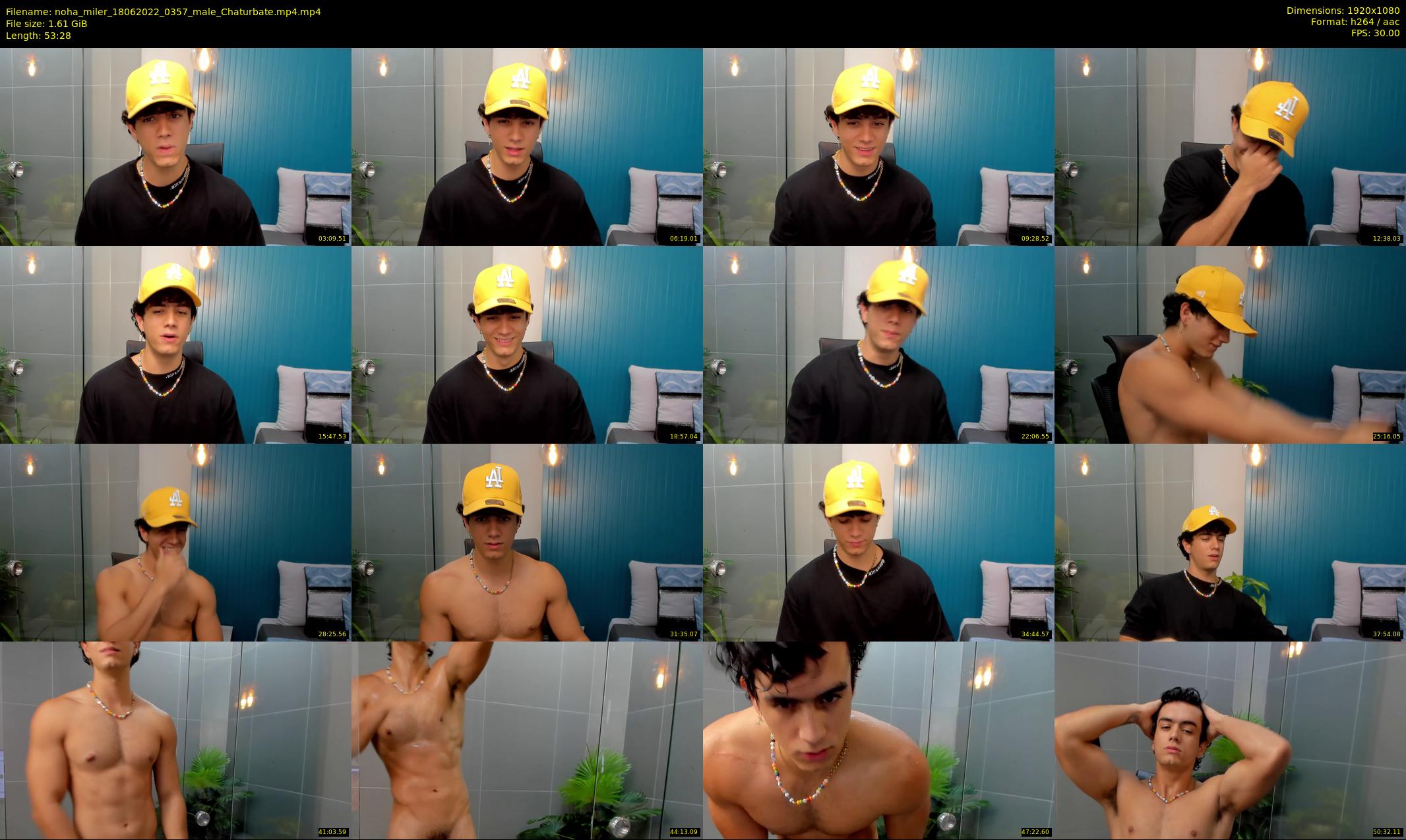 noha_miler — 54 minute Chaturbate male cam show recording, 1080p, Jun 18, 2022