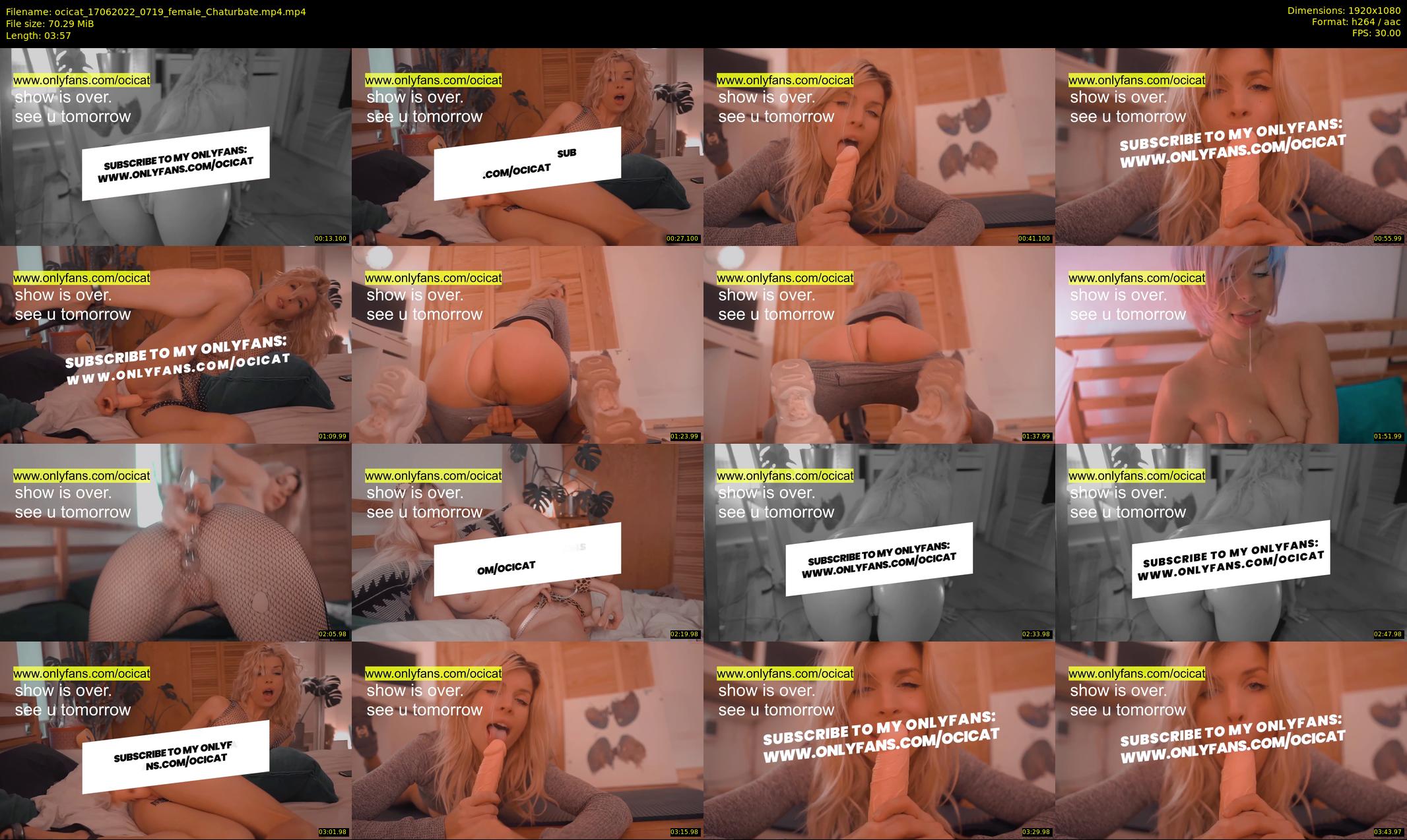 ocicat — 4 minute Chaturbate female cam show recording, 1080p, Jun 17, 2022