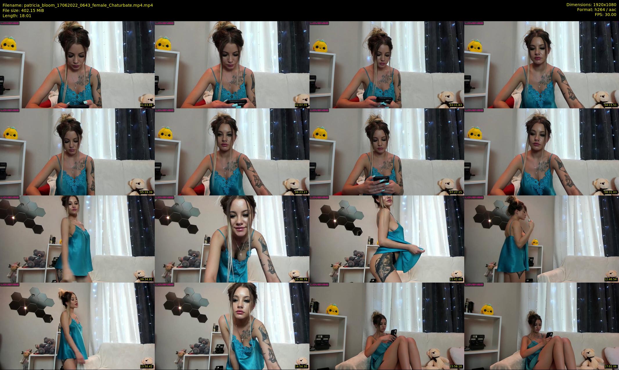 patricia_bloom — 19 minute Chaturbate female cam show recording, 1080p, Jun 17, 2022