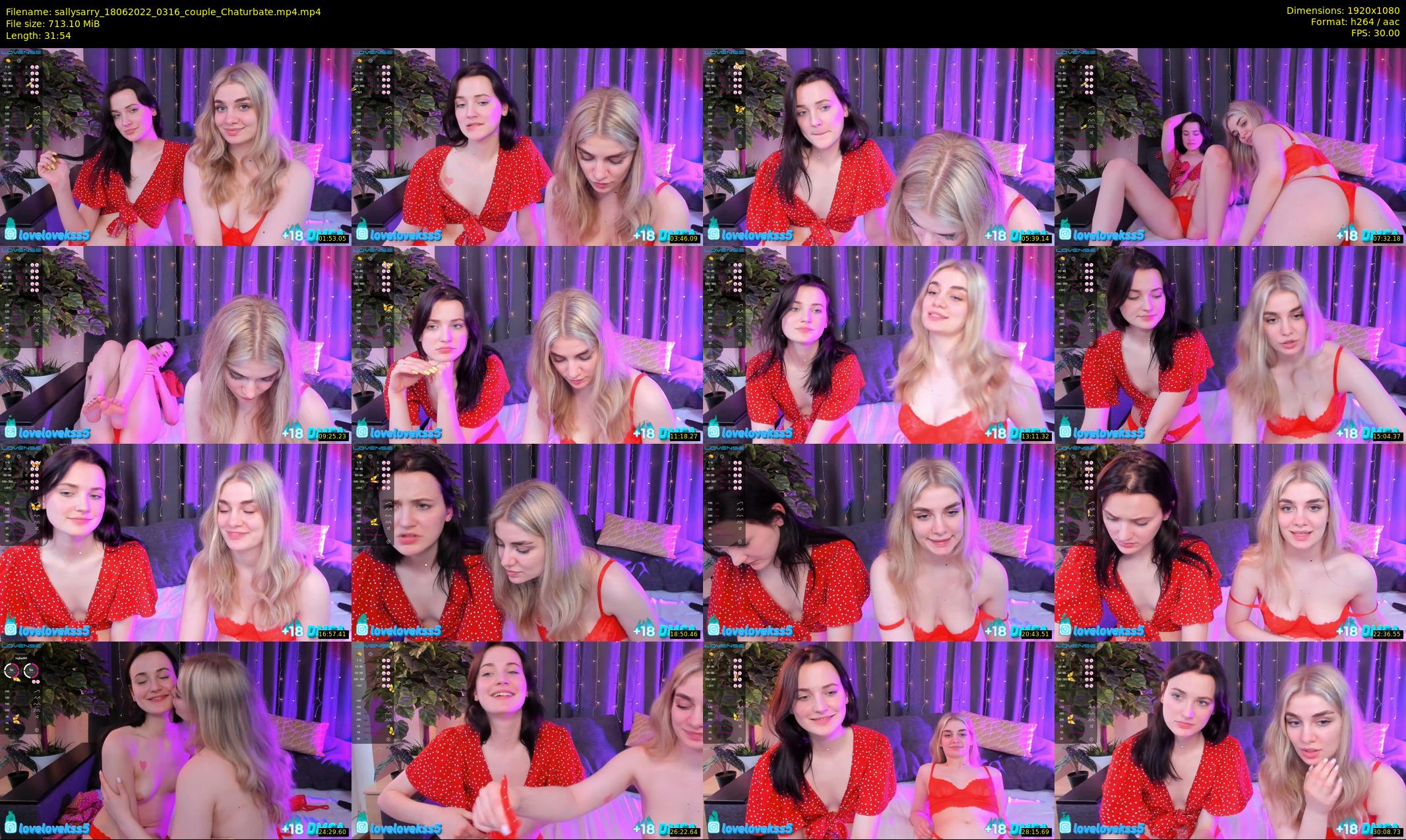 sallysarry — 32 minute Chaturbate couple cam show recording, 1080p, Jun 18, 2022