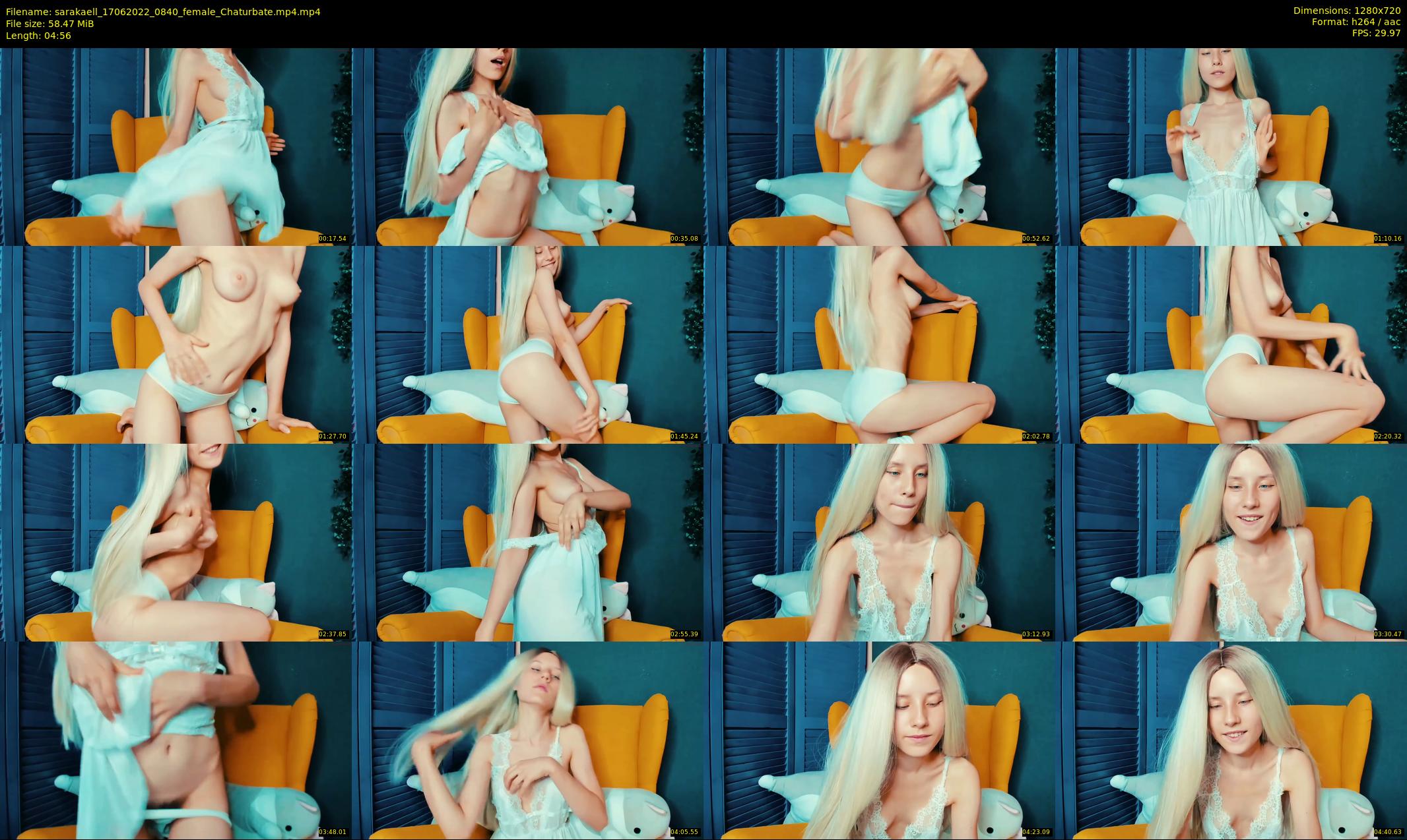 sarakaell — 5 minute Chaturbate female cam show recording, 720p, Jun 17, 2022