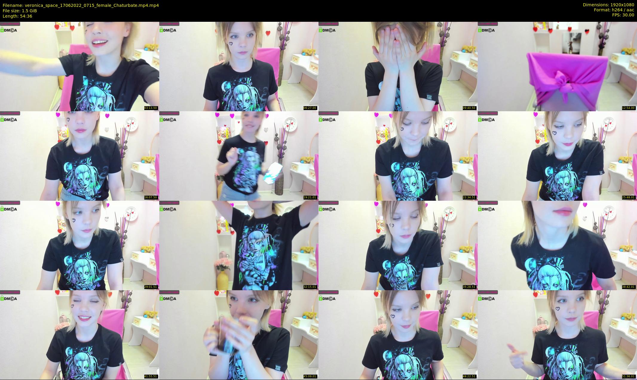 veronica_space — 55 minute Chaturbate female cam show recording, 1080p, Jun 17, 2022