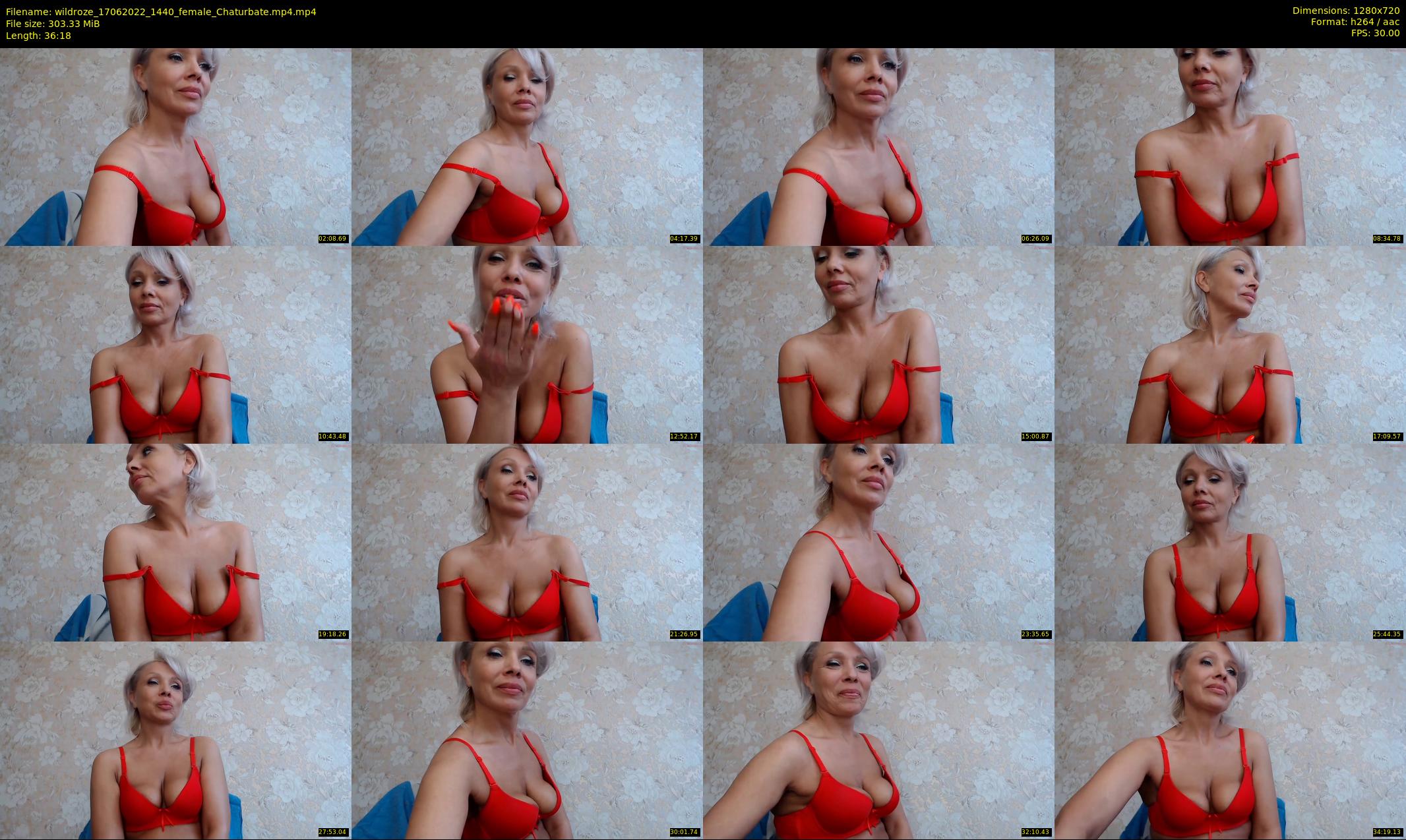 wildroze — 37 minute Chaturbate female cam show recording, 720p, Jun 17, 2022