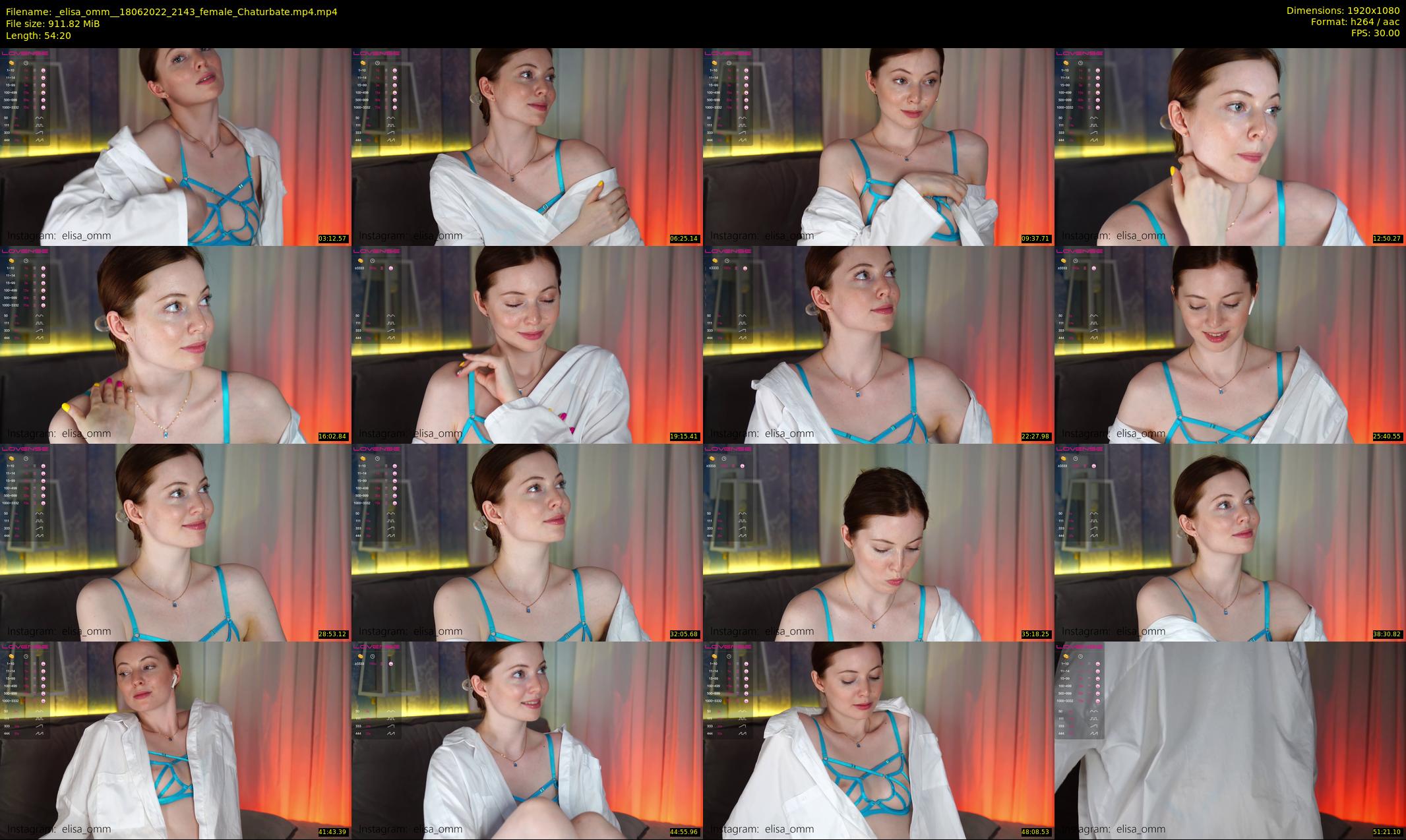 _elisa_omm_ — 55 minute Chaturbate female cam show recording, 1080p, Jun 18, 2022