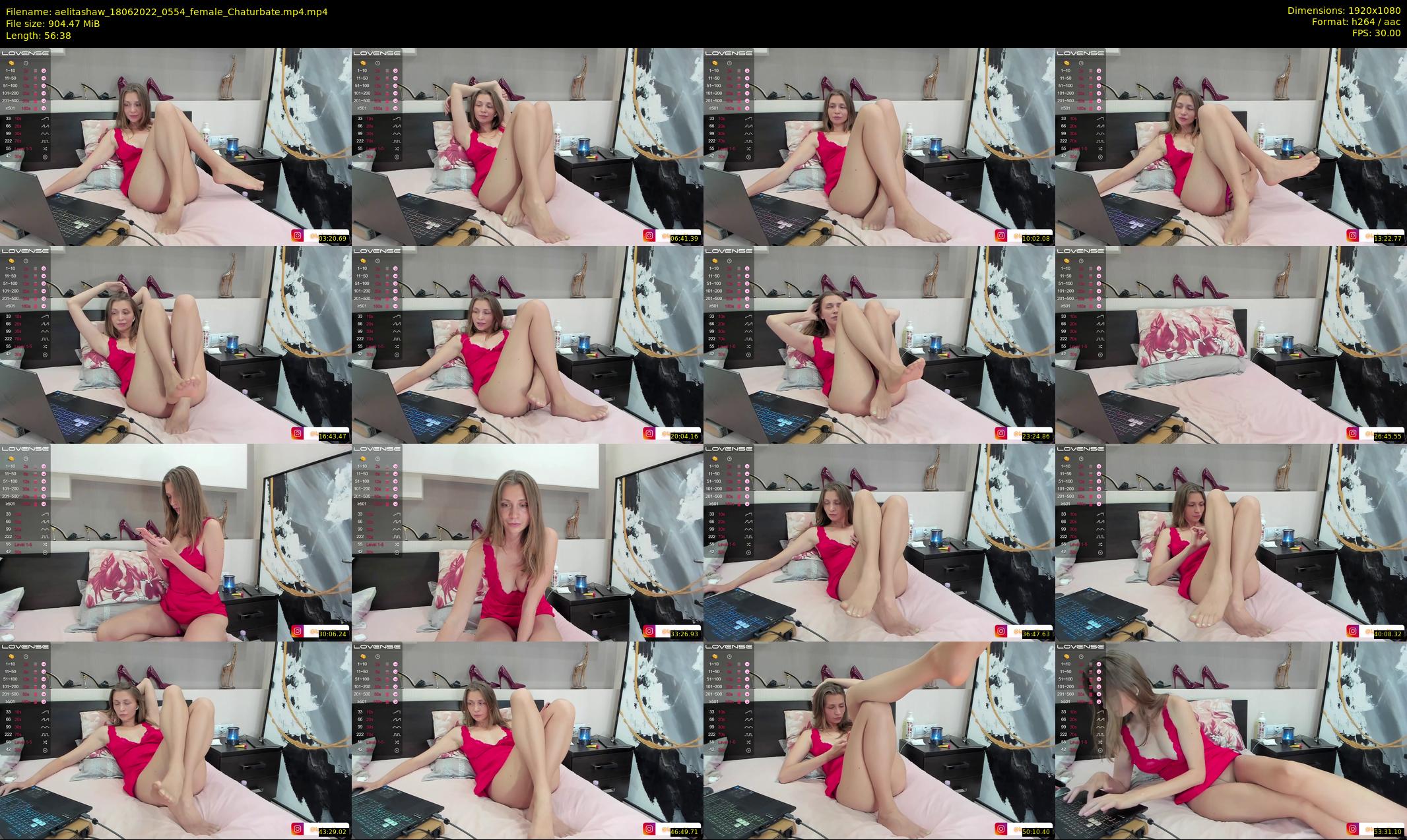 aelitashaw — 57 minute Chaturbate female cam show recording, 1080p, Jun 18, 2022