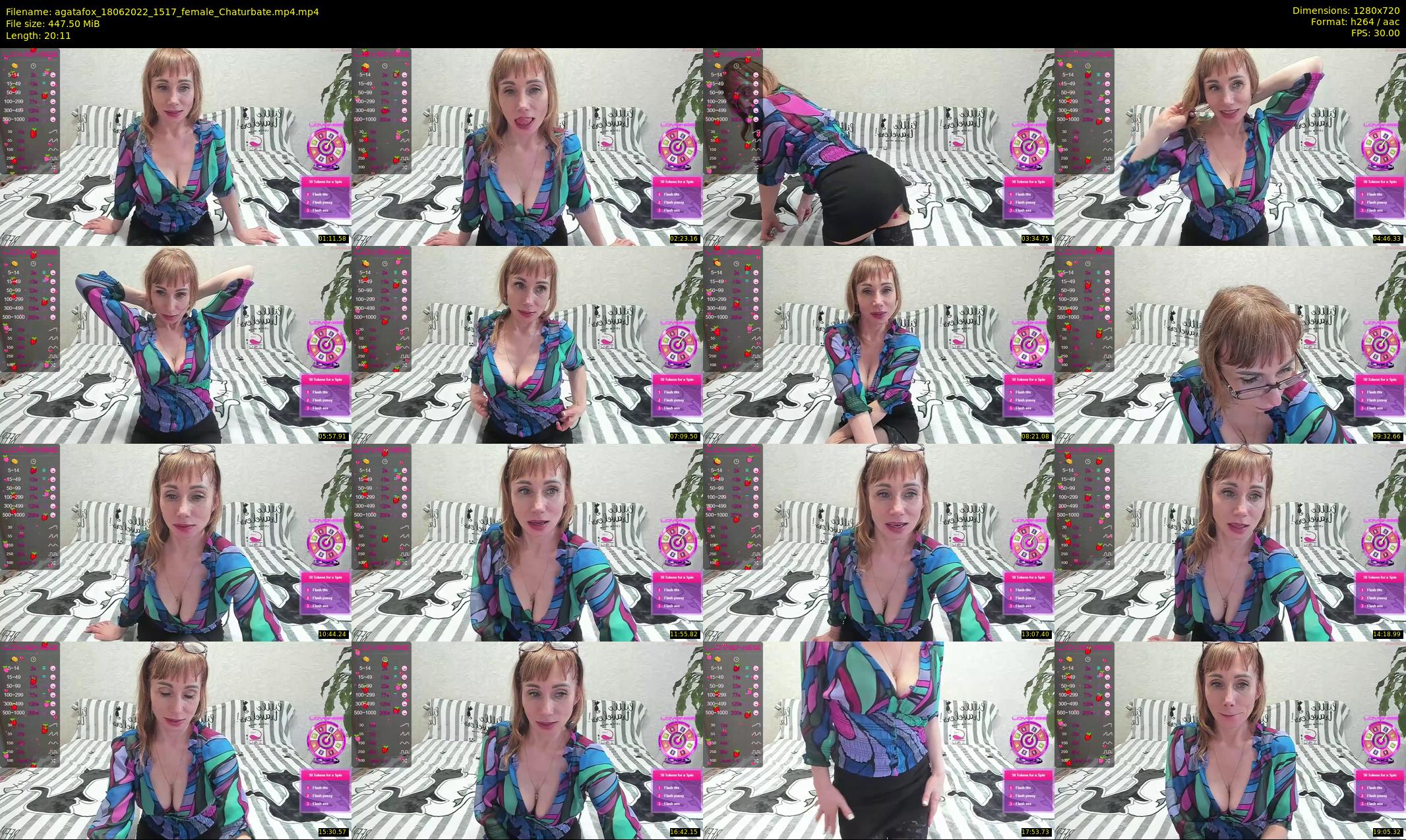 agatafox — 21 minute Chaturbate female cam show recording, 720p, Jun 18, 2022