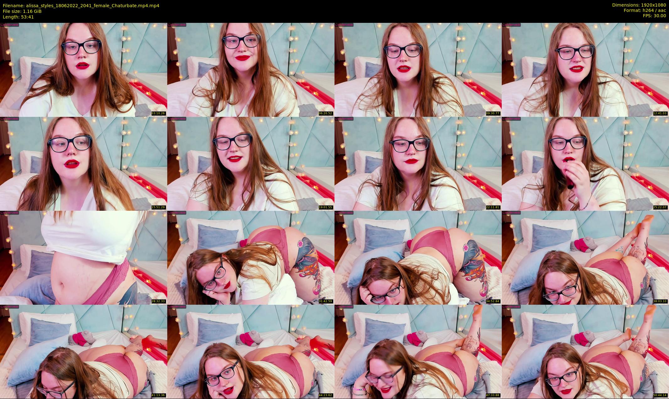 alissa_styles — 54 minute Chaturbate female cam show recording, 1080p, Jun 18, 2022