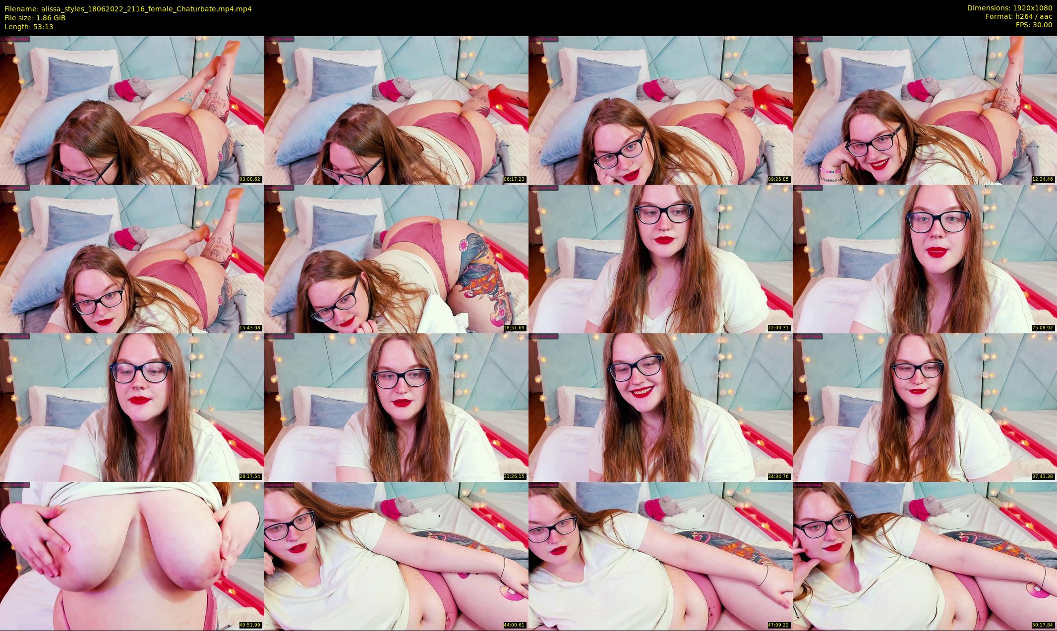 alissa_styles — 54 minute Chaturbate female cam show recording, 1080p, Jun 18, 2022