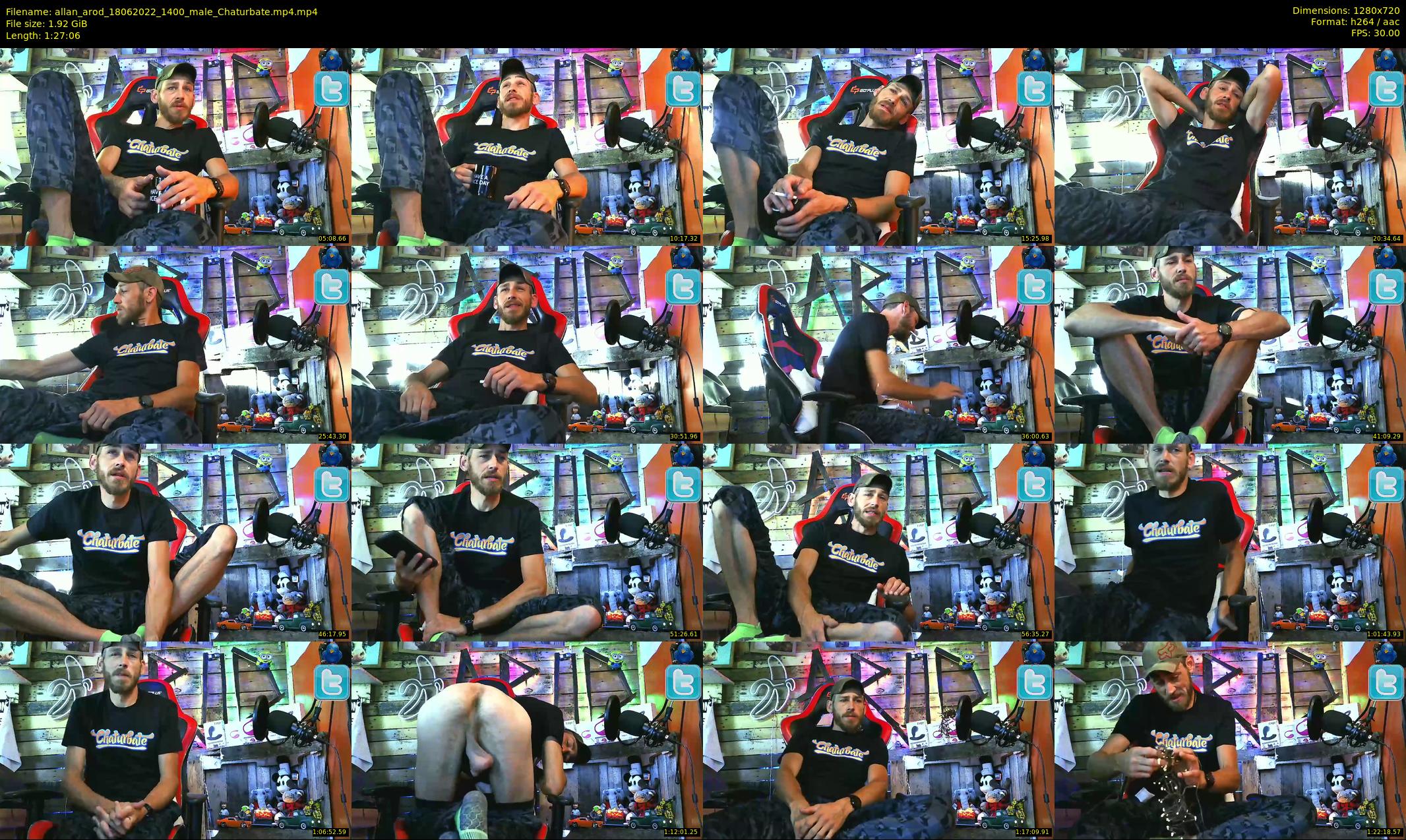allan_arod — 88 minute Chaturbate male cam show recording, 720p, Jun 18, 2022