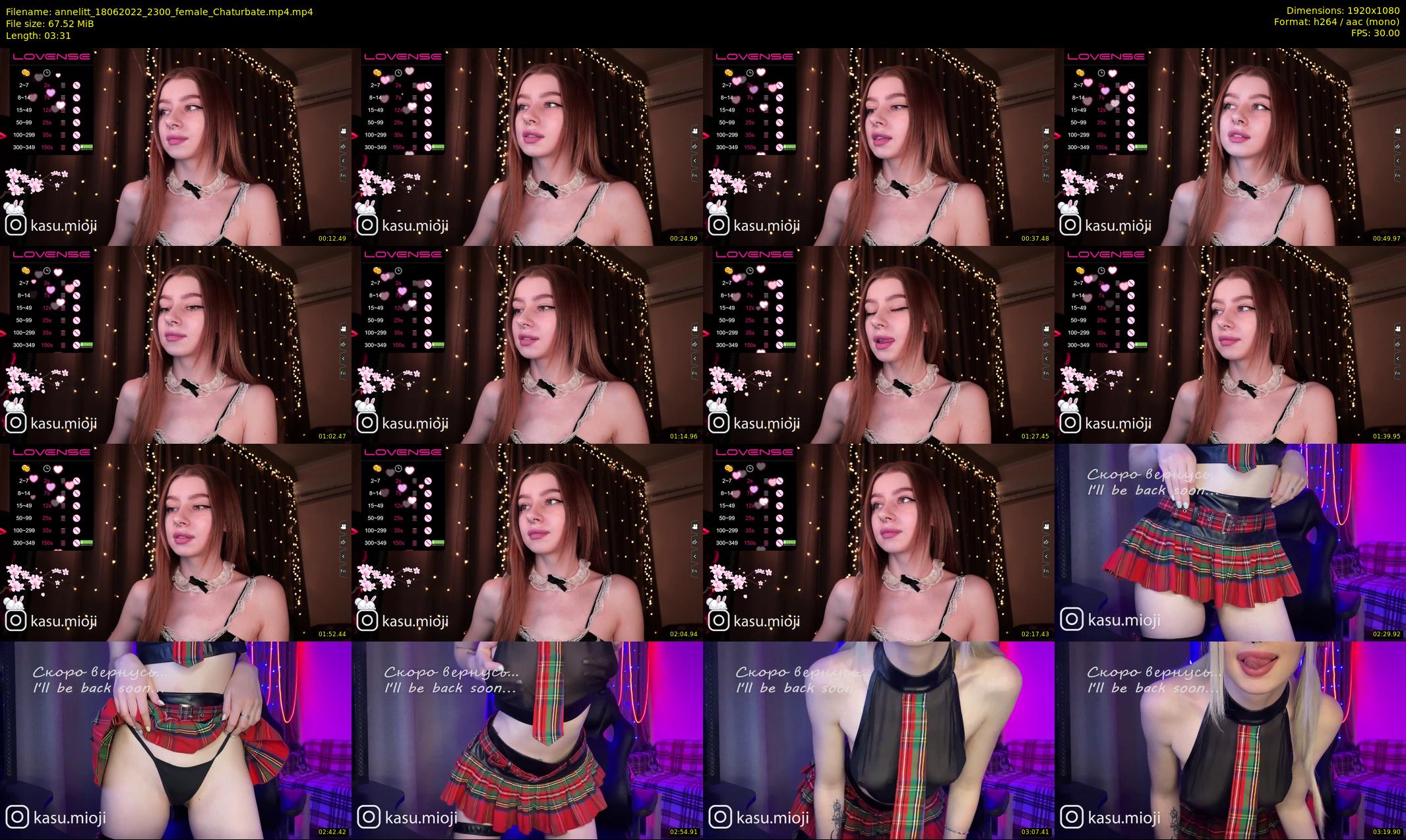 annelitt — 4 minute Chaturbate female cam show recording, 1080p, Jun 18, 2022