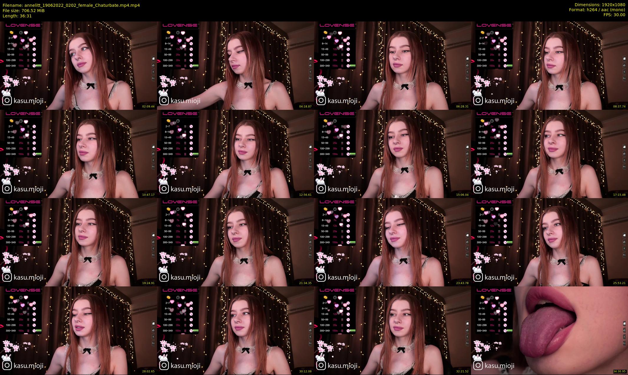 annelitt — 37 minute Chaturbate female cam show recording, 1080p, Jun 19, 2022
