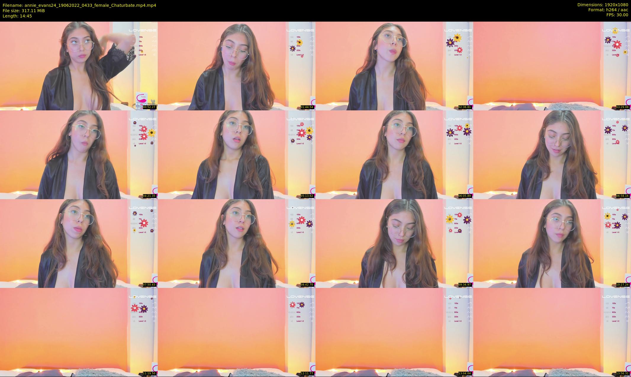 annie_evans24 — 15 minute Chaturbate female cam show recording, 1080p, Jun 19, 2022