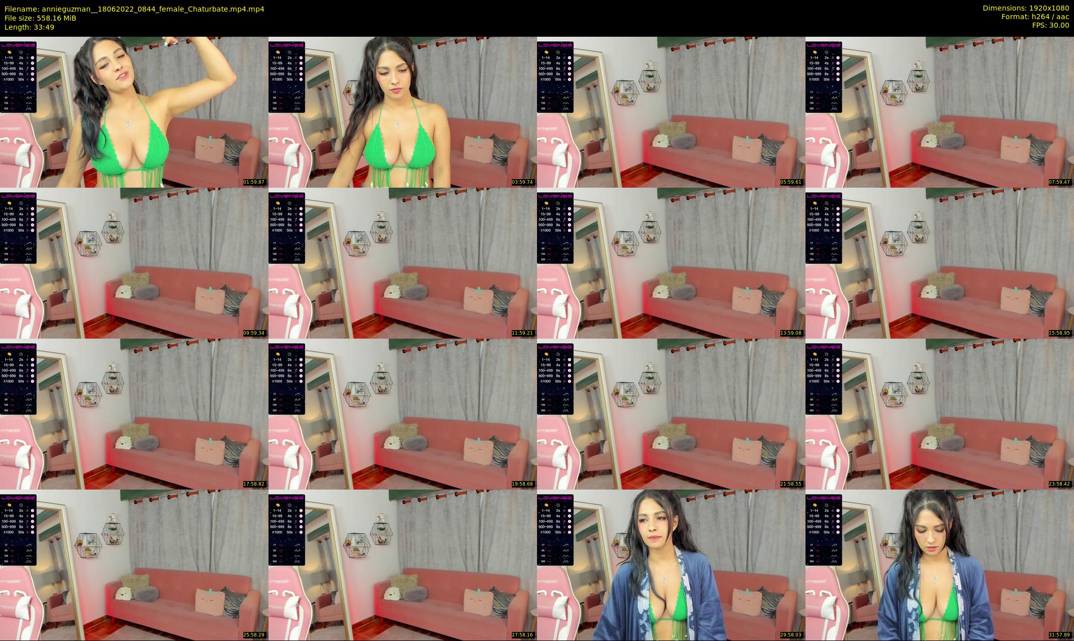annieguzman_ — 34 minute Chaturbate female cam show recording, 1080p, Jun 18, 2022