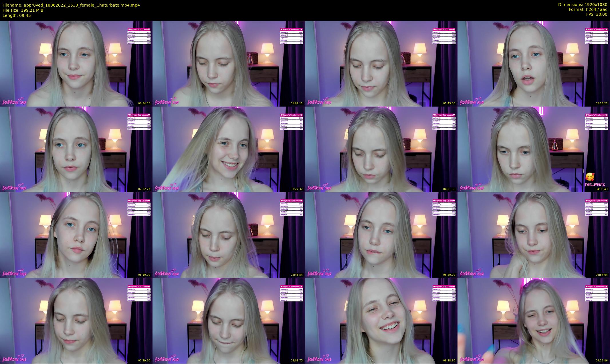 appr0ved — 10 minute Chaturbate female cam show recording, 1080p, Jun 18, 2022