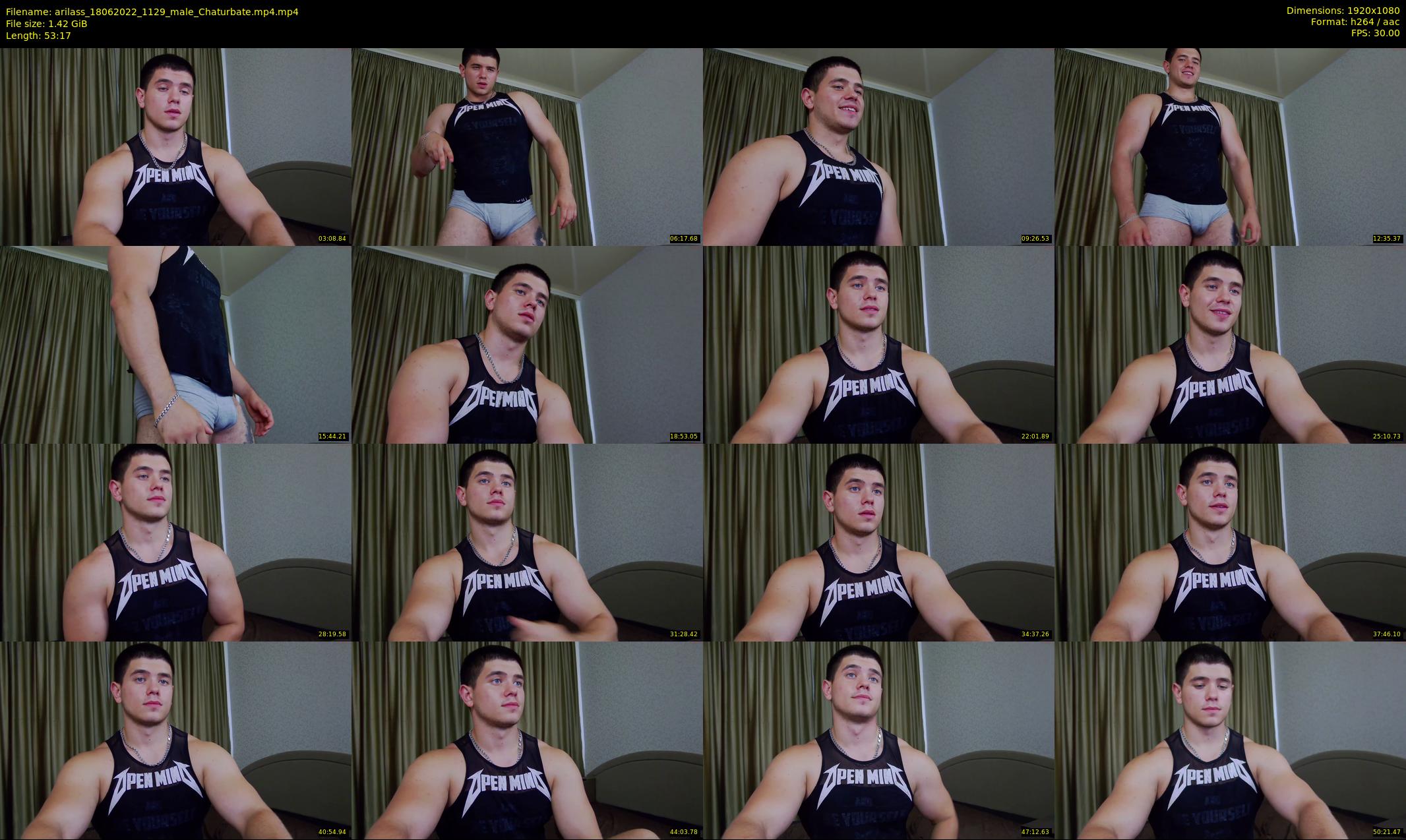 arilass — 54 minute Chaturbate male cam show recording, 1080p, Jun 18, 2022