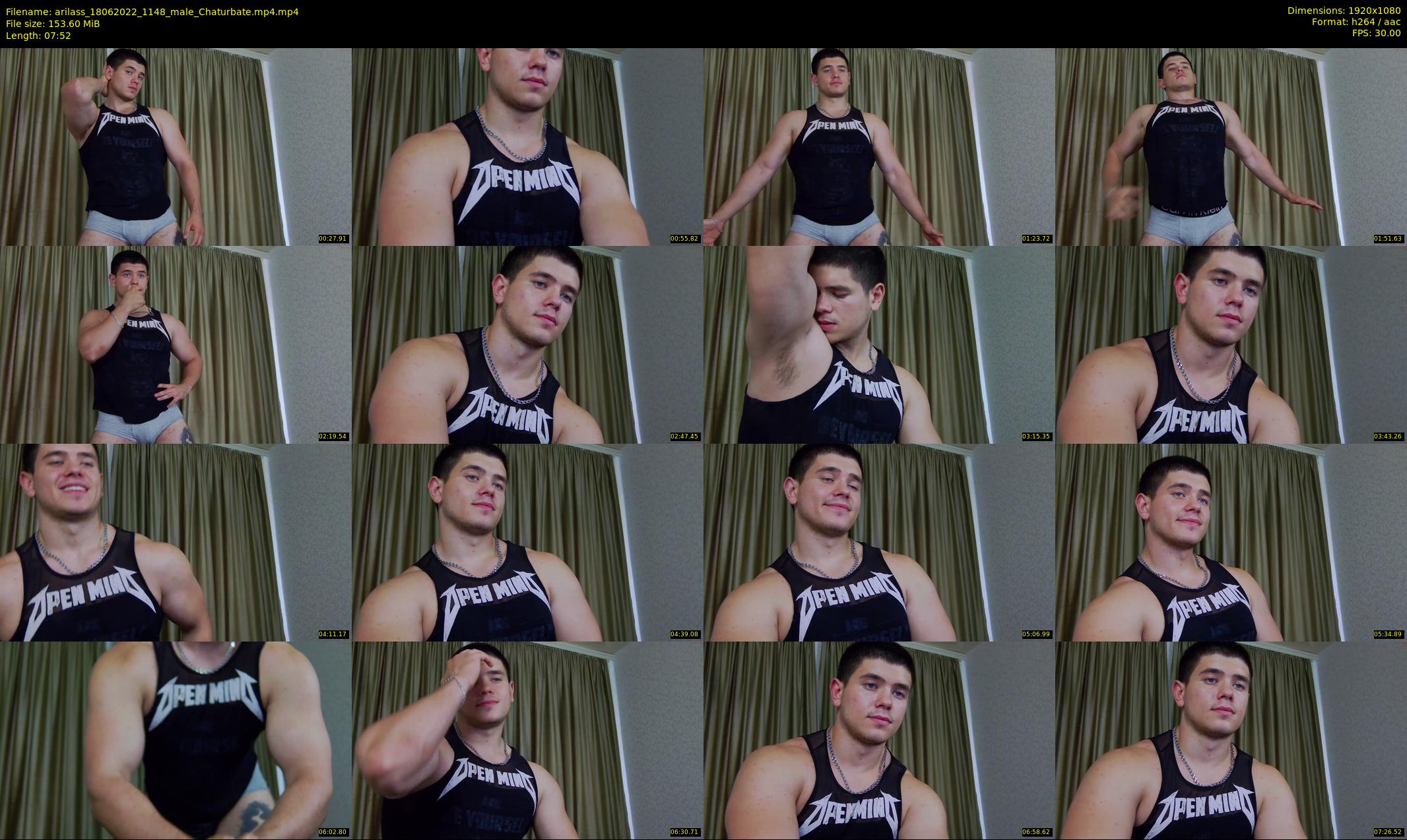 arilass — 8 minute Chaturbate male cam show recording, 1080p, Jun 18, 2022