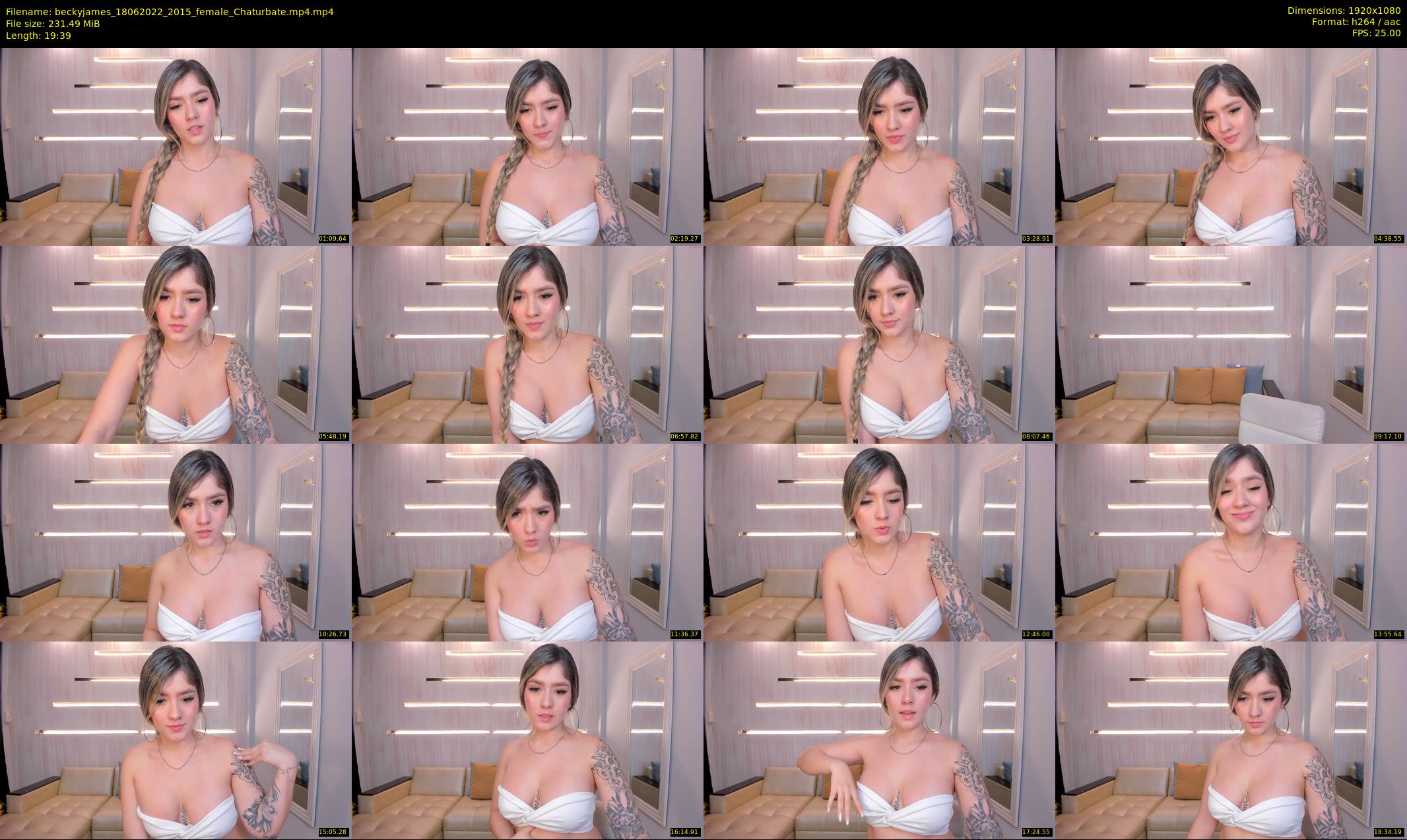 beckyjames — 20 minute Chaturbate female cam show recording, 1080p, Jun 18, 2022