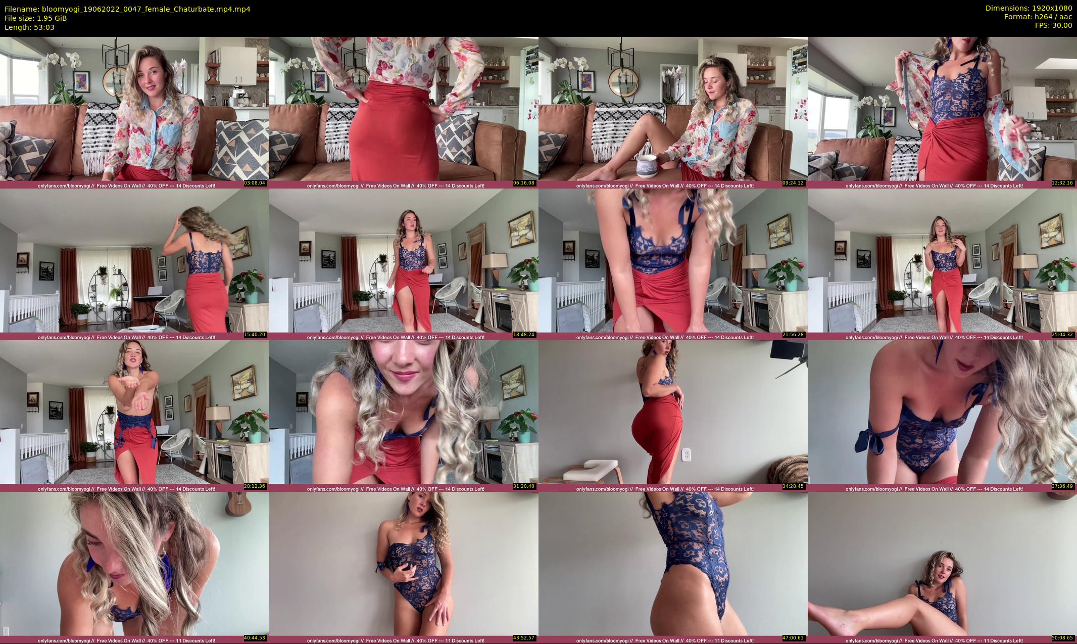 bloomyogi — 54 minute Chaturbate female cam show recording, 1080p, Jun 19, 2022